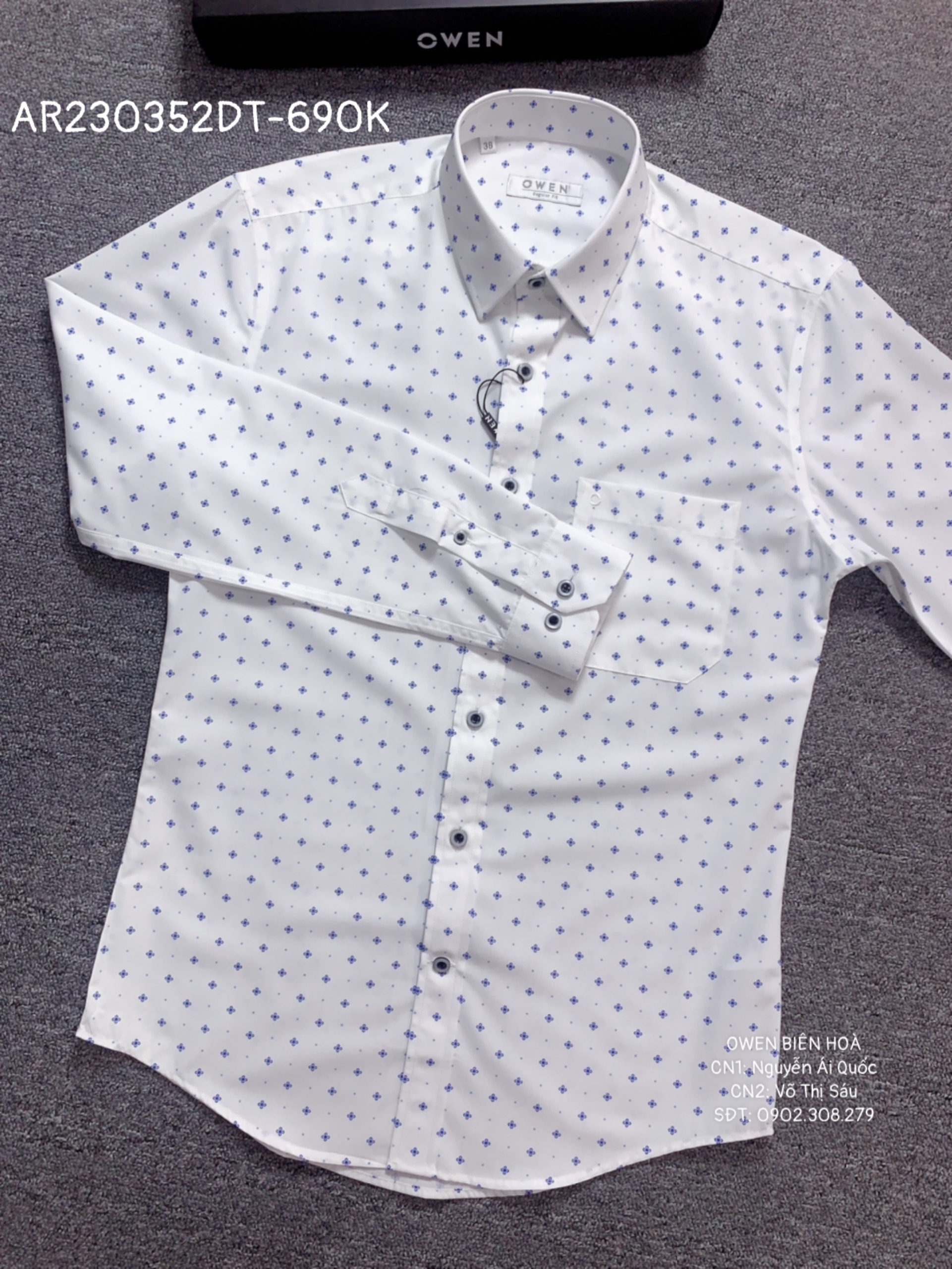 ÁO SƠ MI DÀI TAY AR230352DT