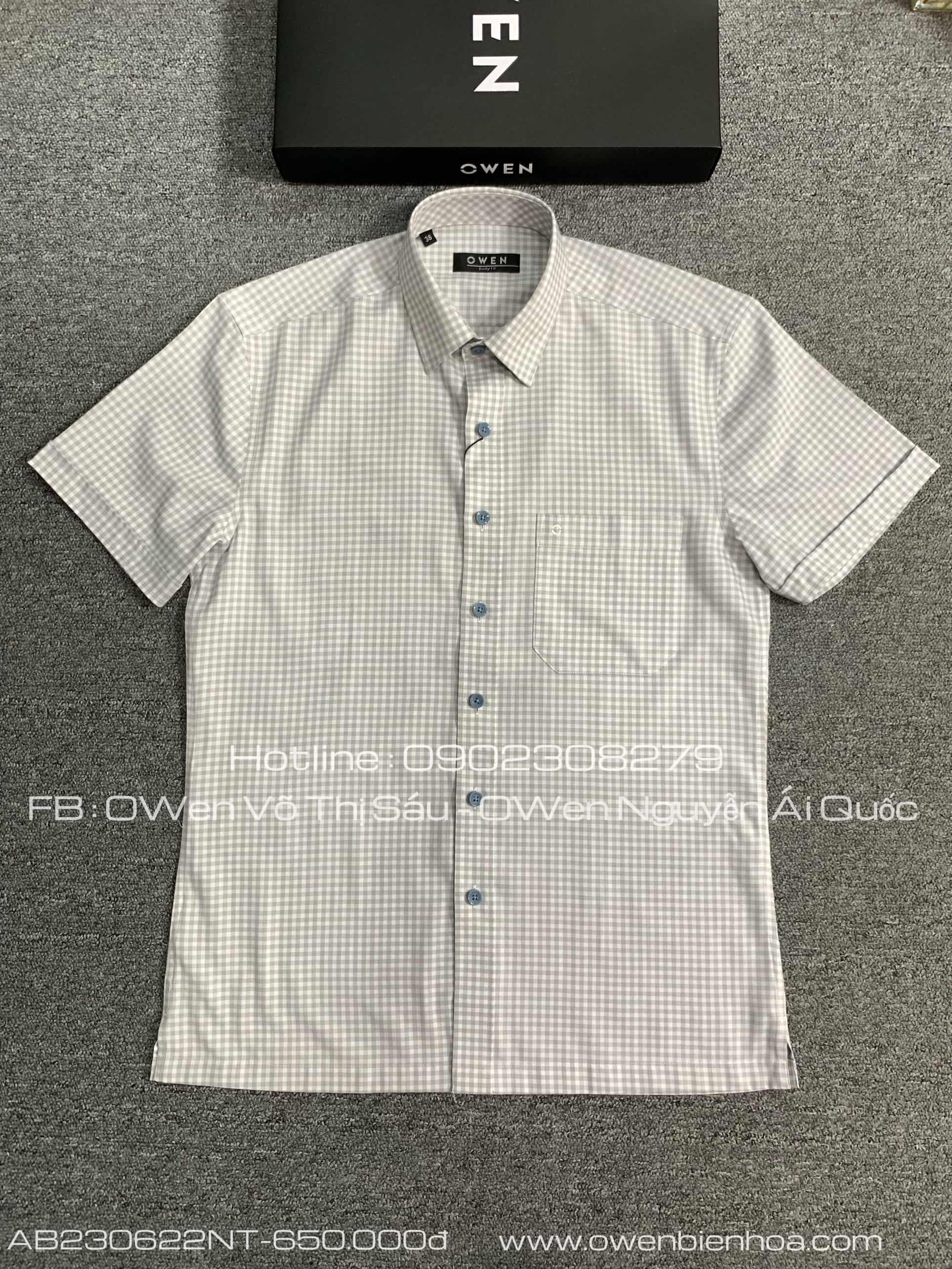 ÁO SƠ MI NGẮN TAY AB230622NT