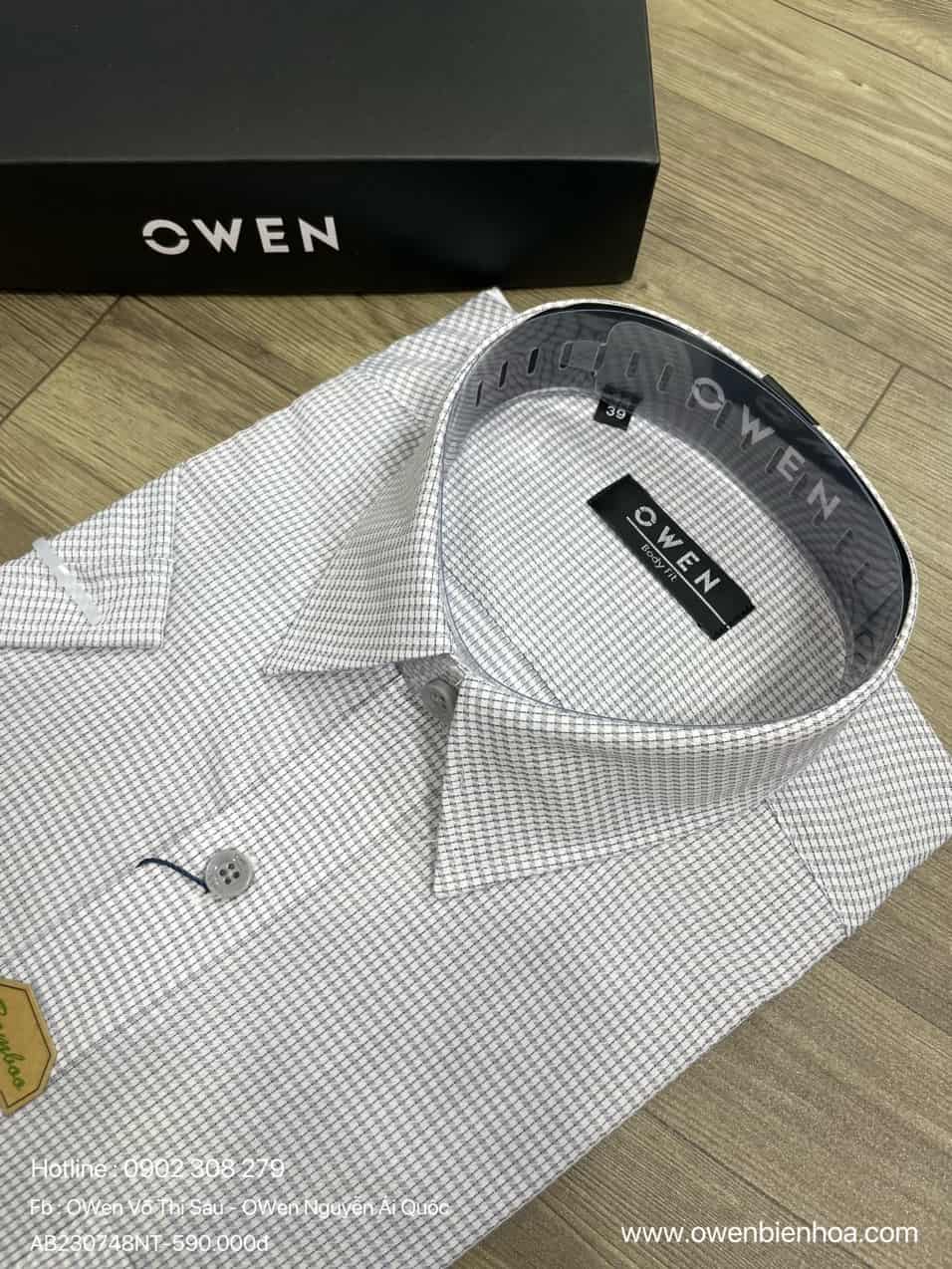 ÁO SƠ MI NGẮN TAY AB230748NT