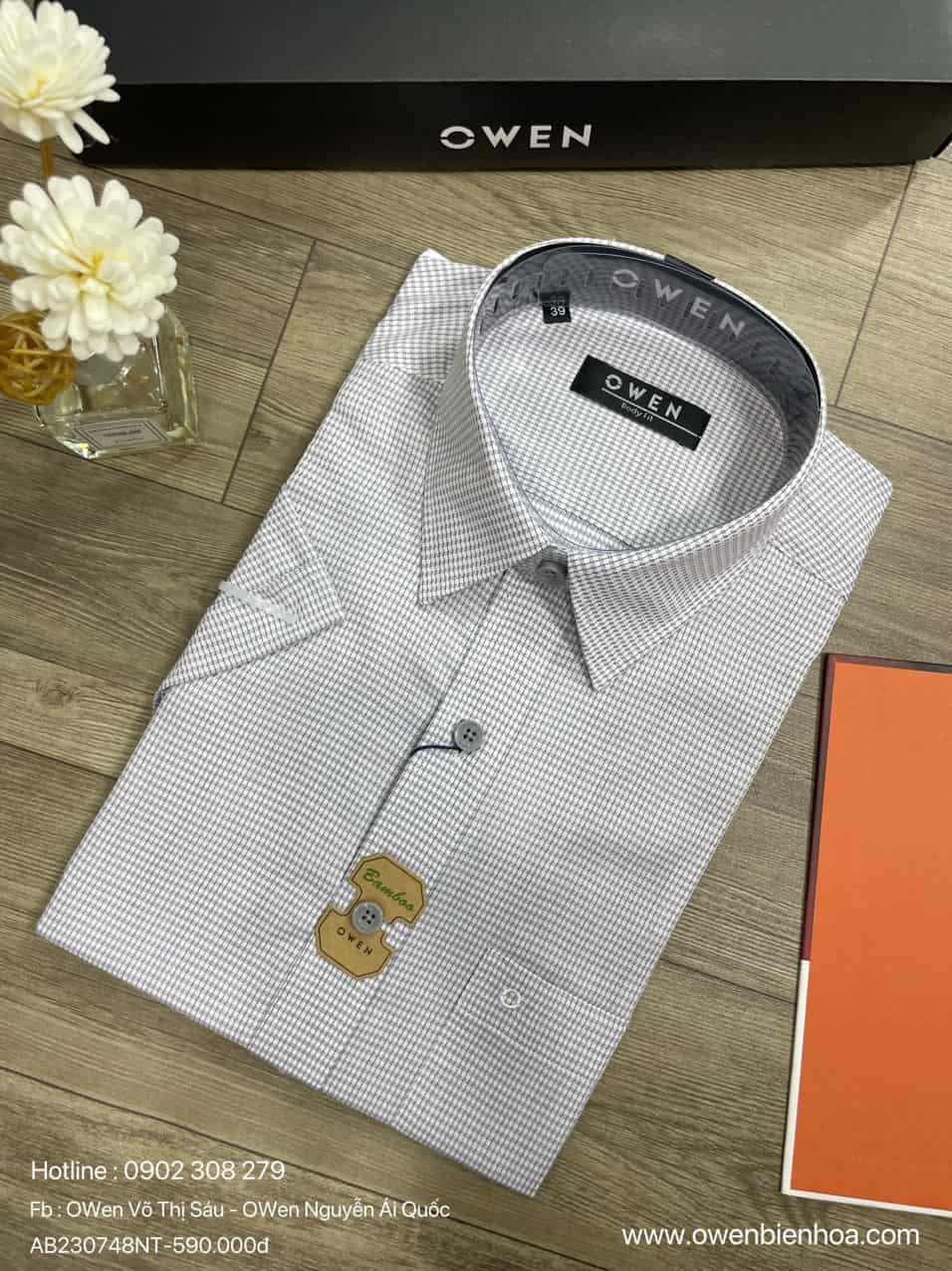 ÁO SƠ MI NGẮN TAY AB230748NT