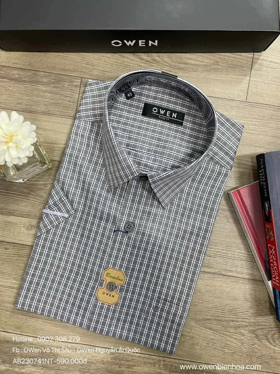 ÁO SƠ MI NGẮN TAY AB230741NT