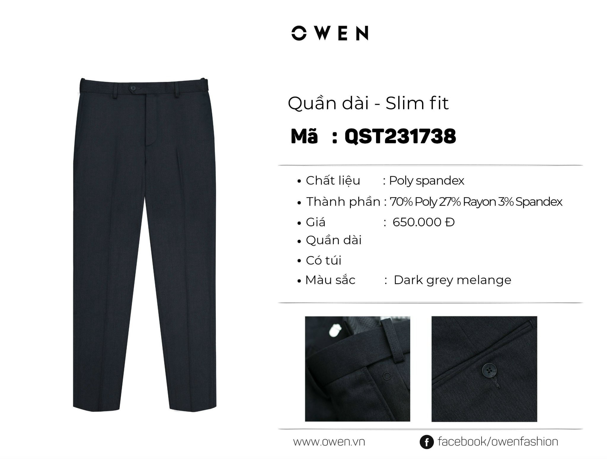 QUẦN TÂY QST231738