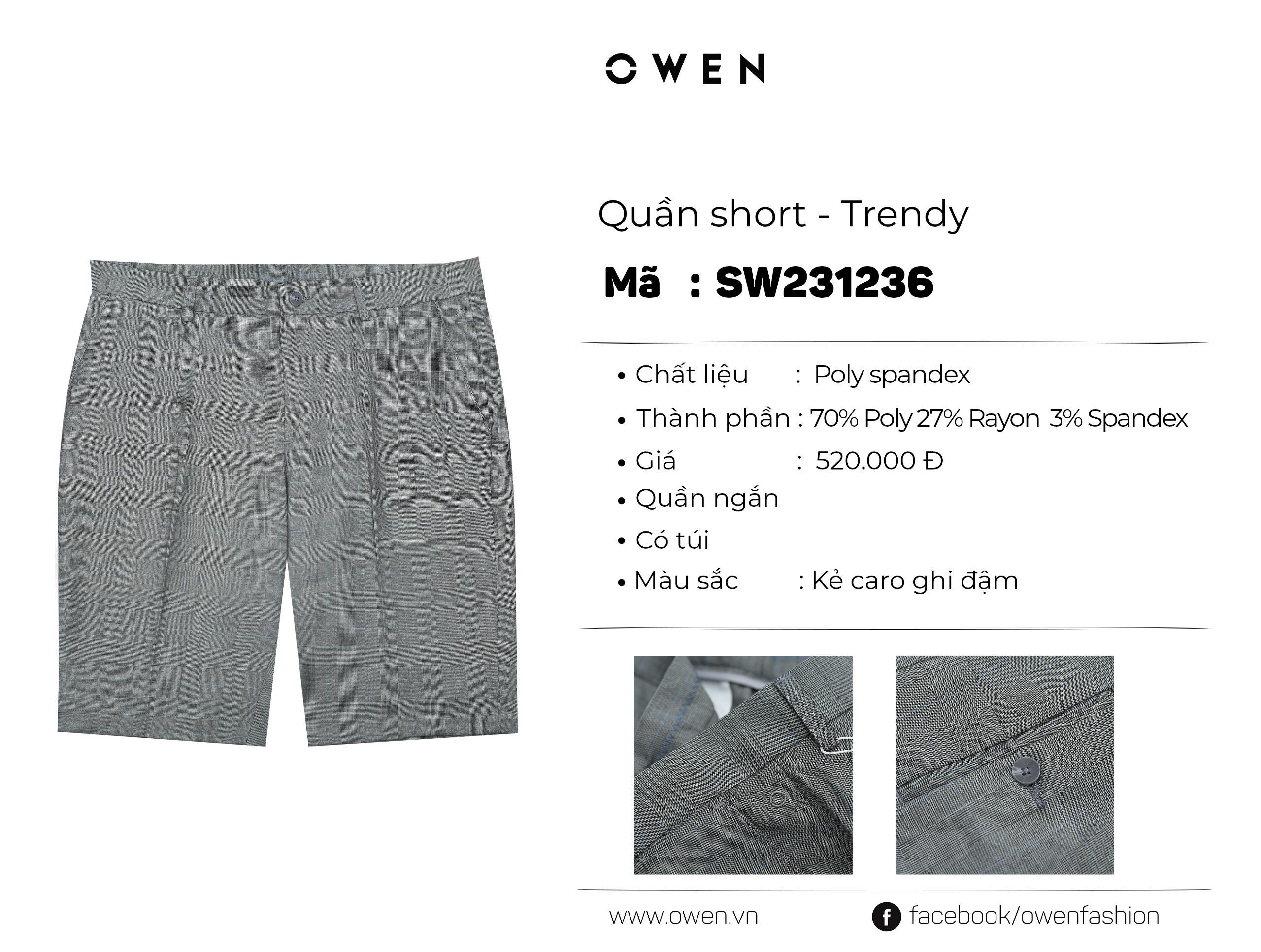 QUẦN SHORT SW231236