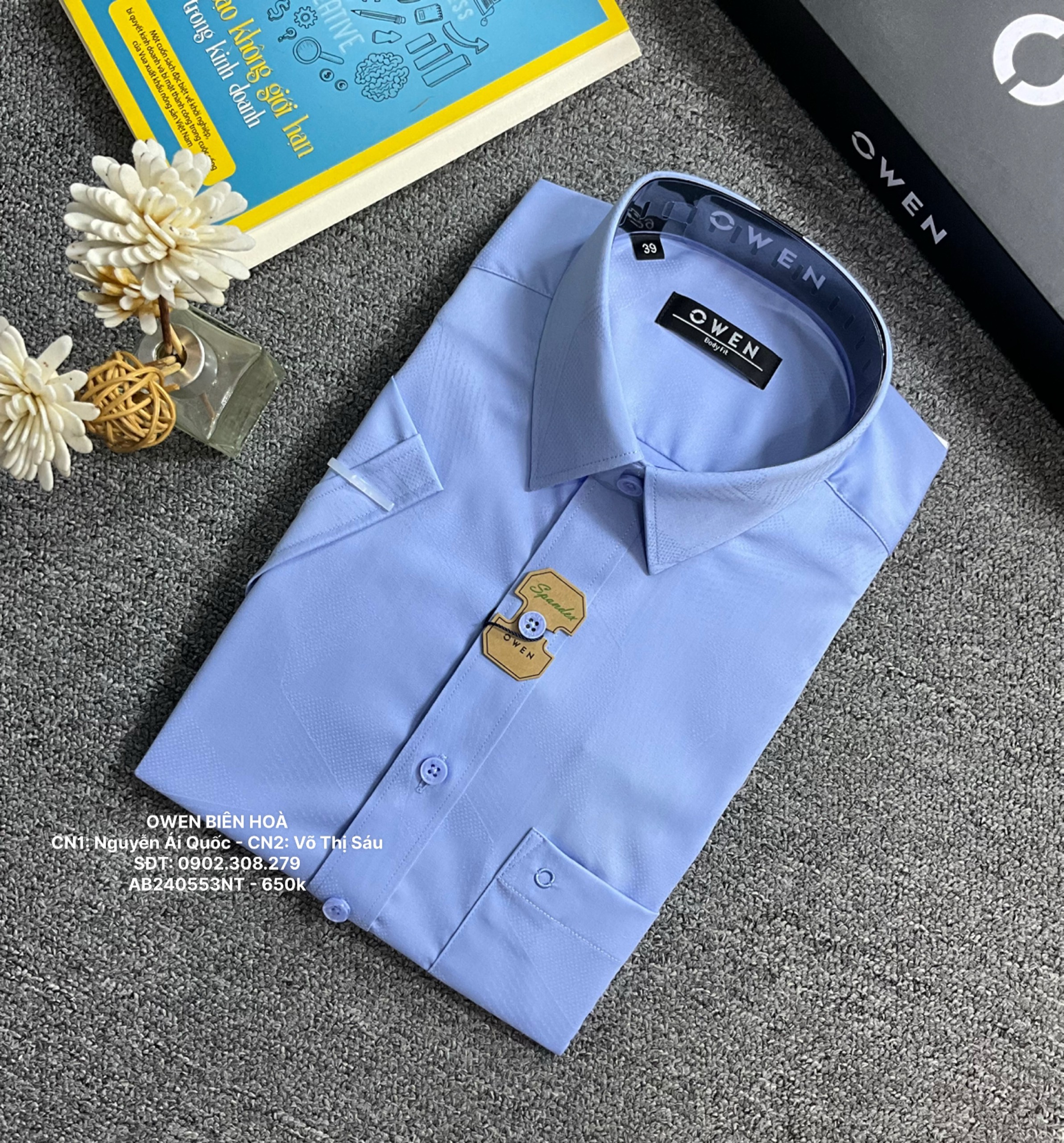 ÁO SƠ MI NGẮN TAY AB240553NT