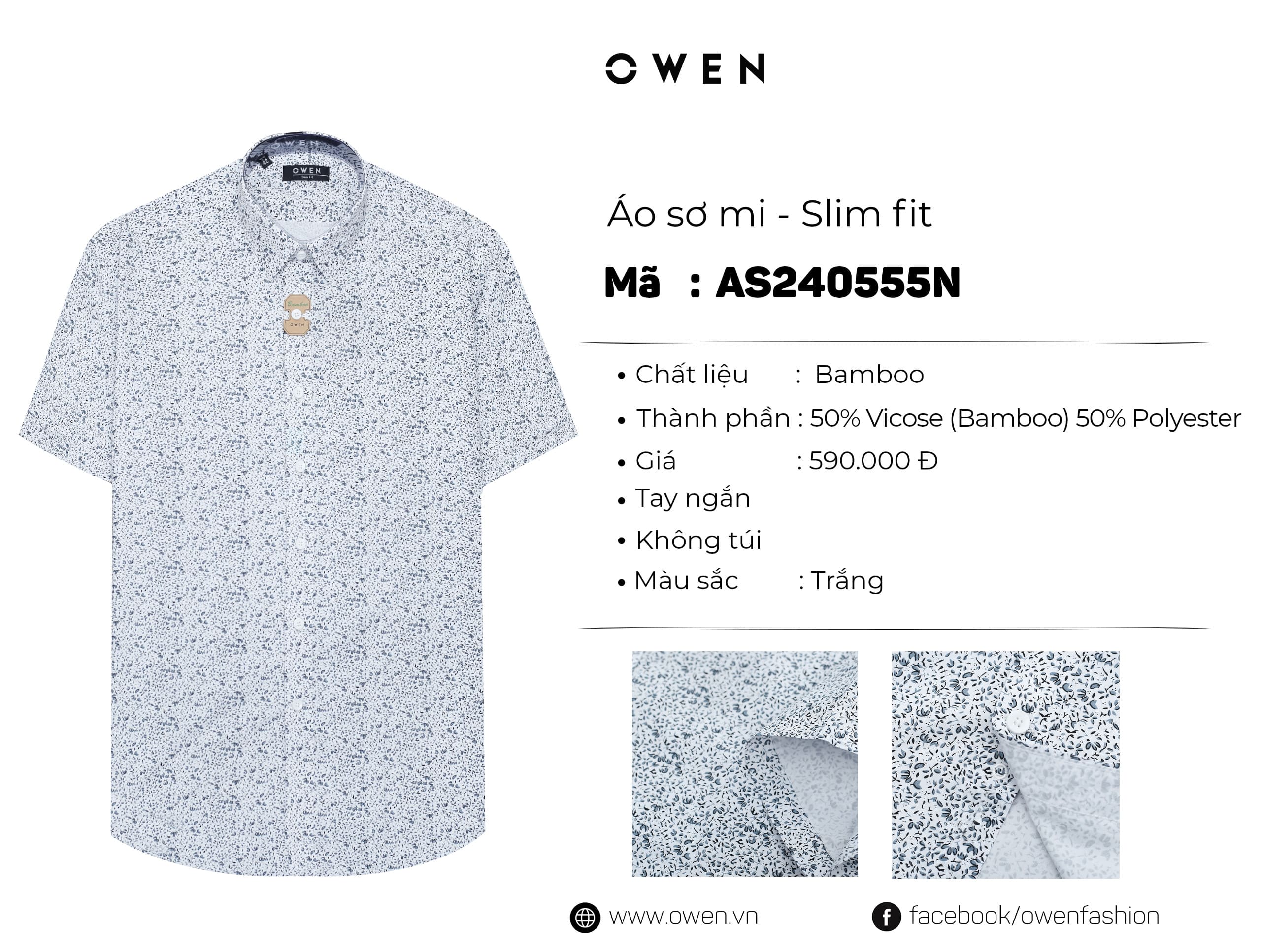 ÁO SƠ MI NGẮN TAY AS240555N