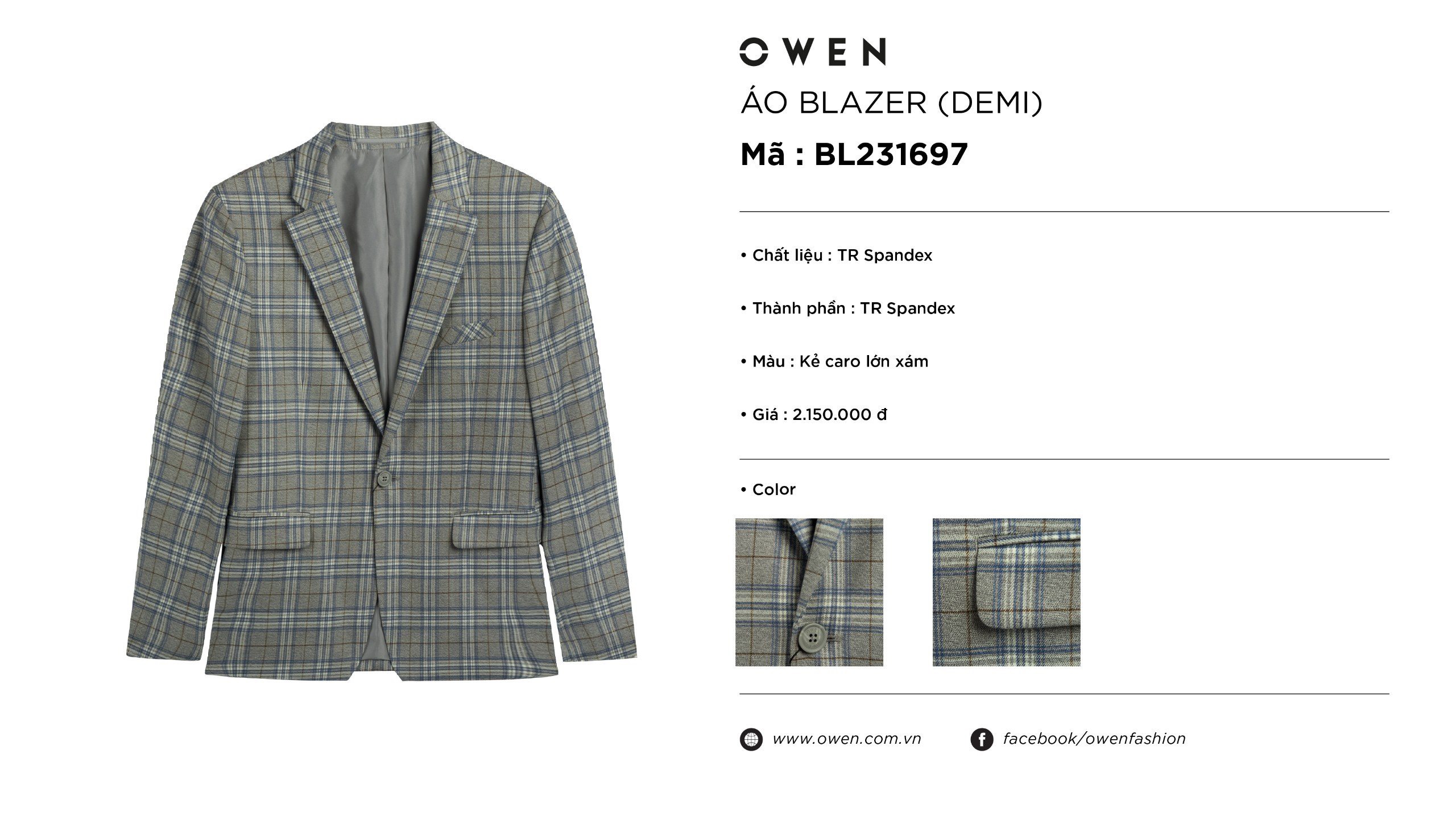 ÁO BLAZER BL231697
