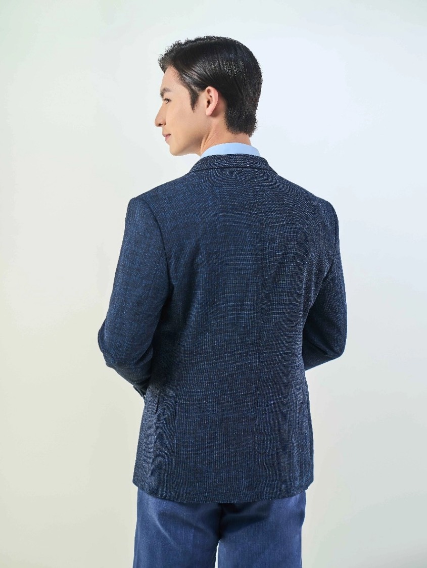 ÁO BLAZER XANH TÍM THAN BL231490