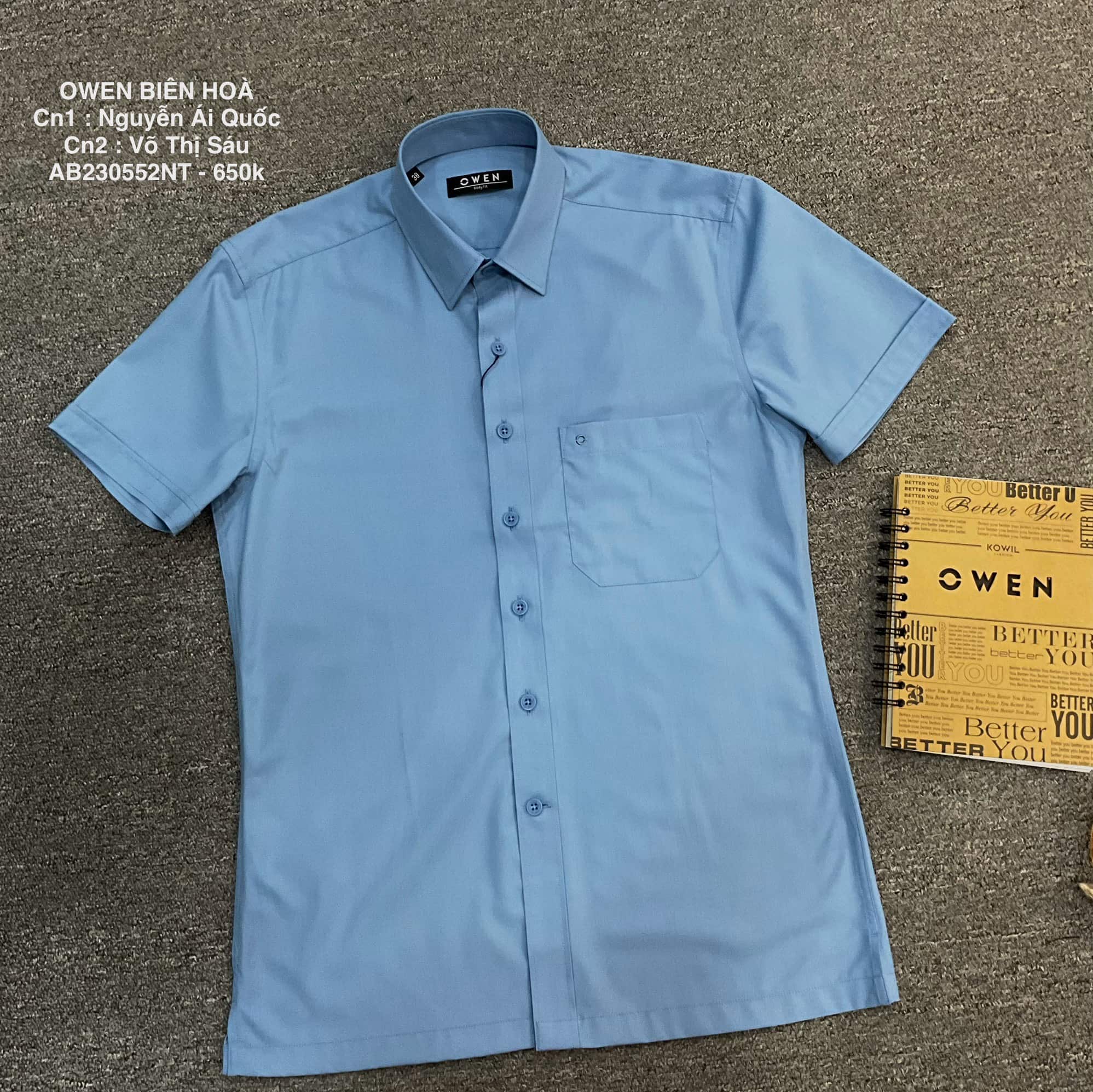 ÁO SƠ MI NGẮN TAY AB240552N