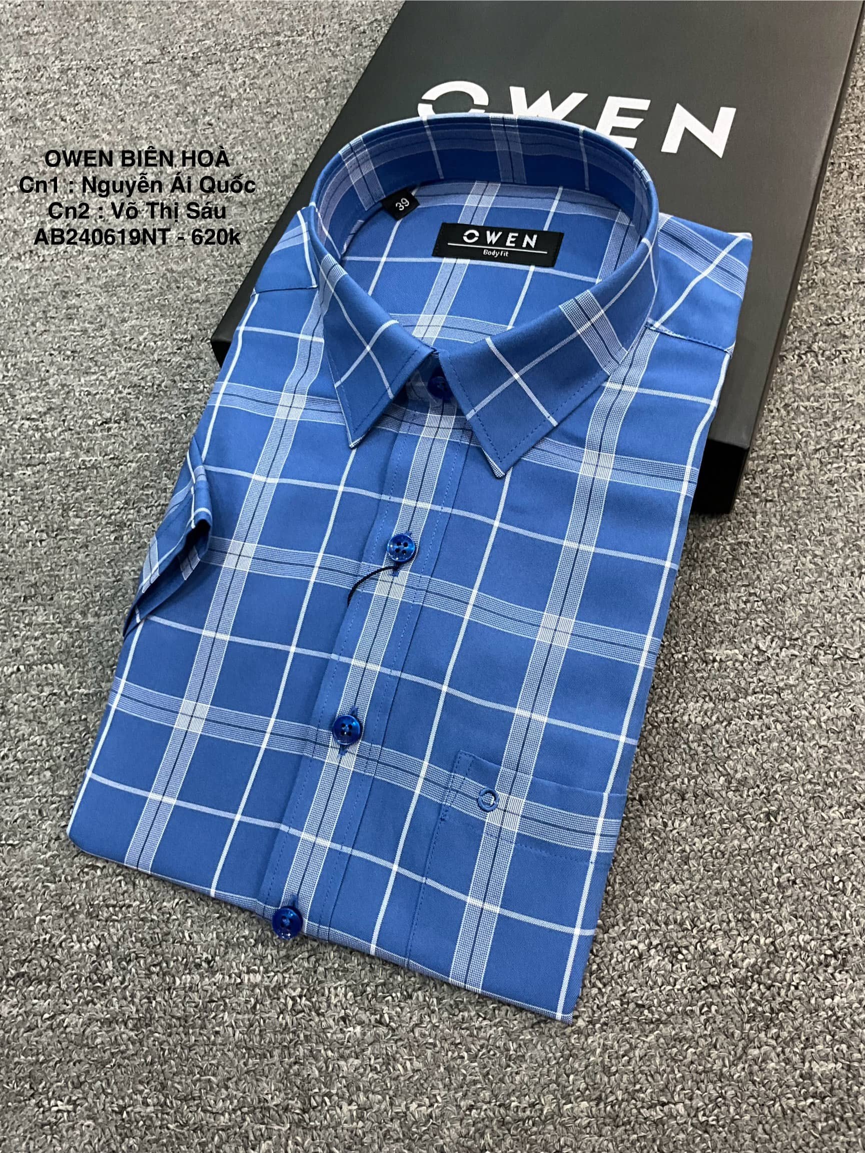ÁO SƠ MI NGẮN TAY AB240619NT