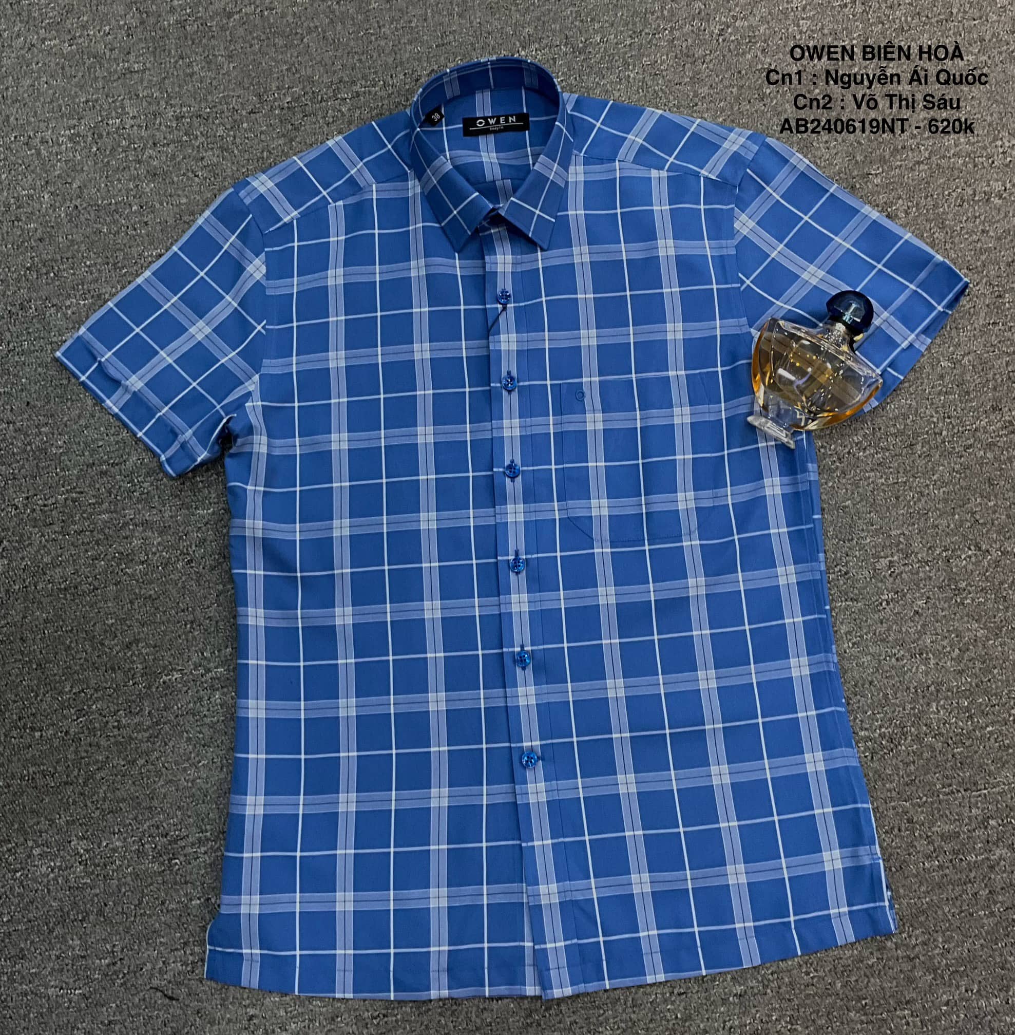 ÁO SƠ MI NGẮN TAY AB240619NT