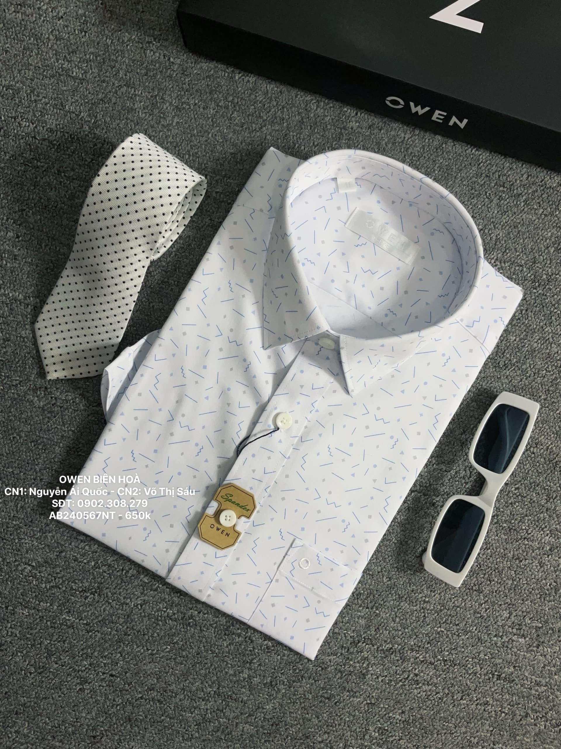 ÁO SƠ MI NGẮN TAY AB240567NT