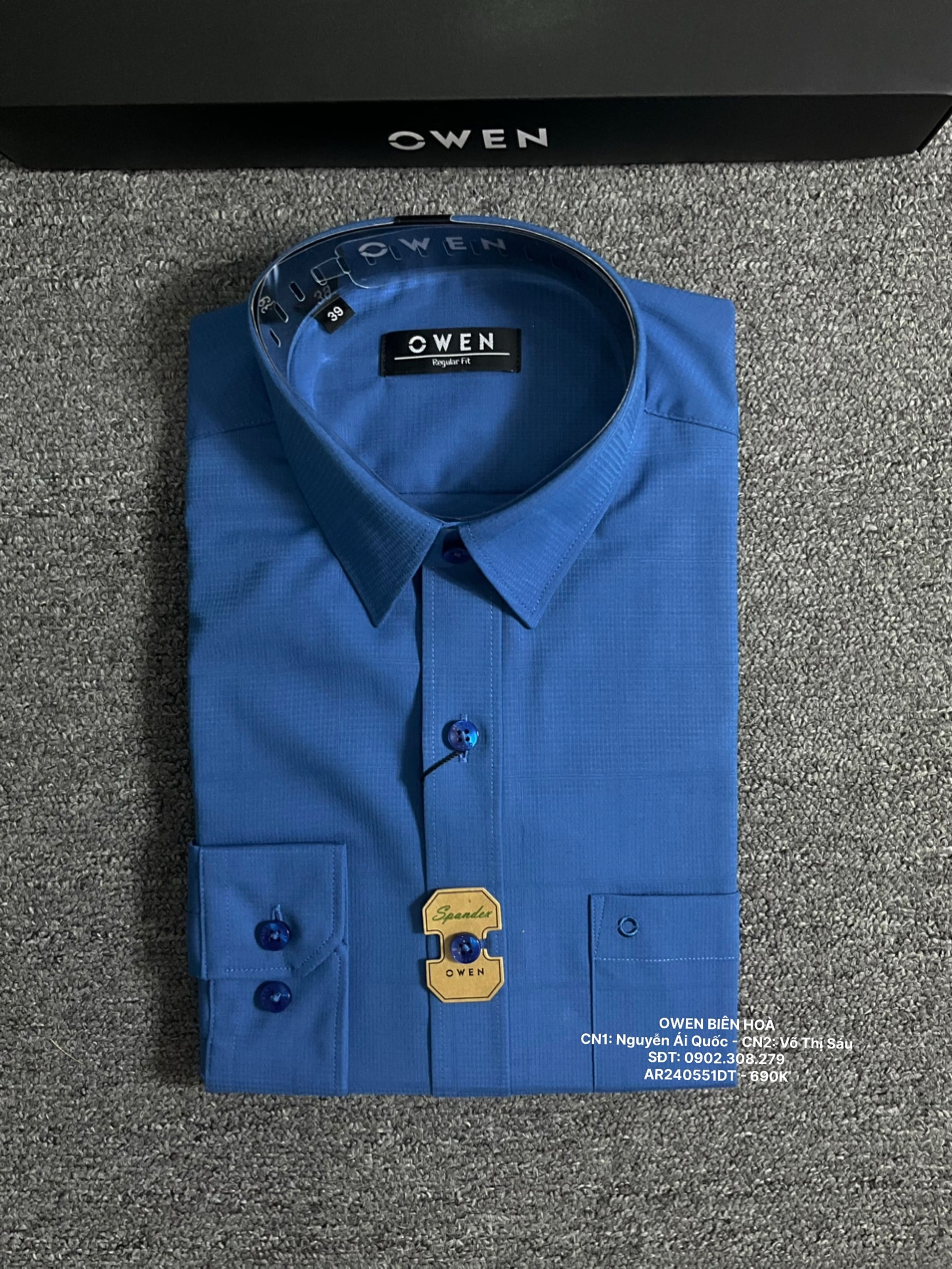 ÁO SƠ MI DÀI TAY AR240551DT