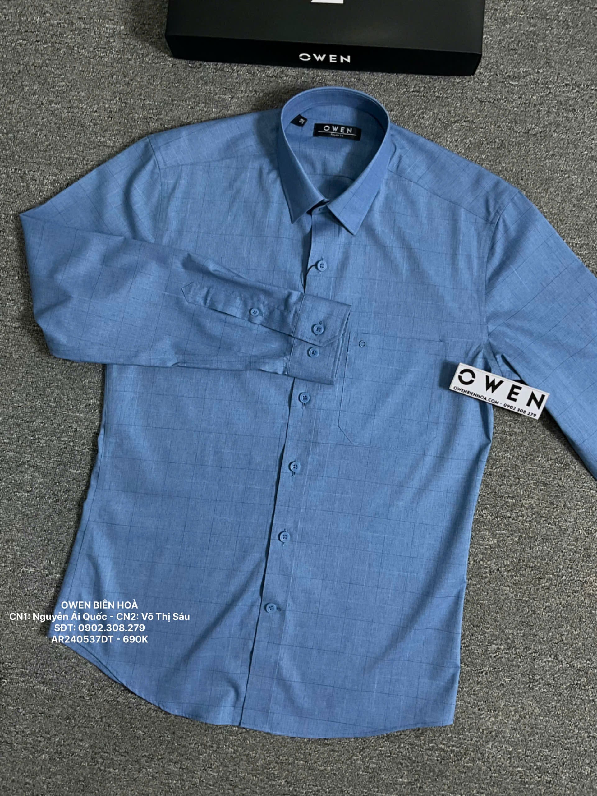 ÁO SƠ MI DÀI TAY AR240537DT