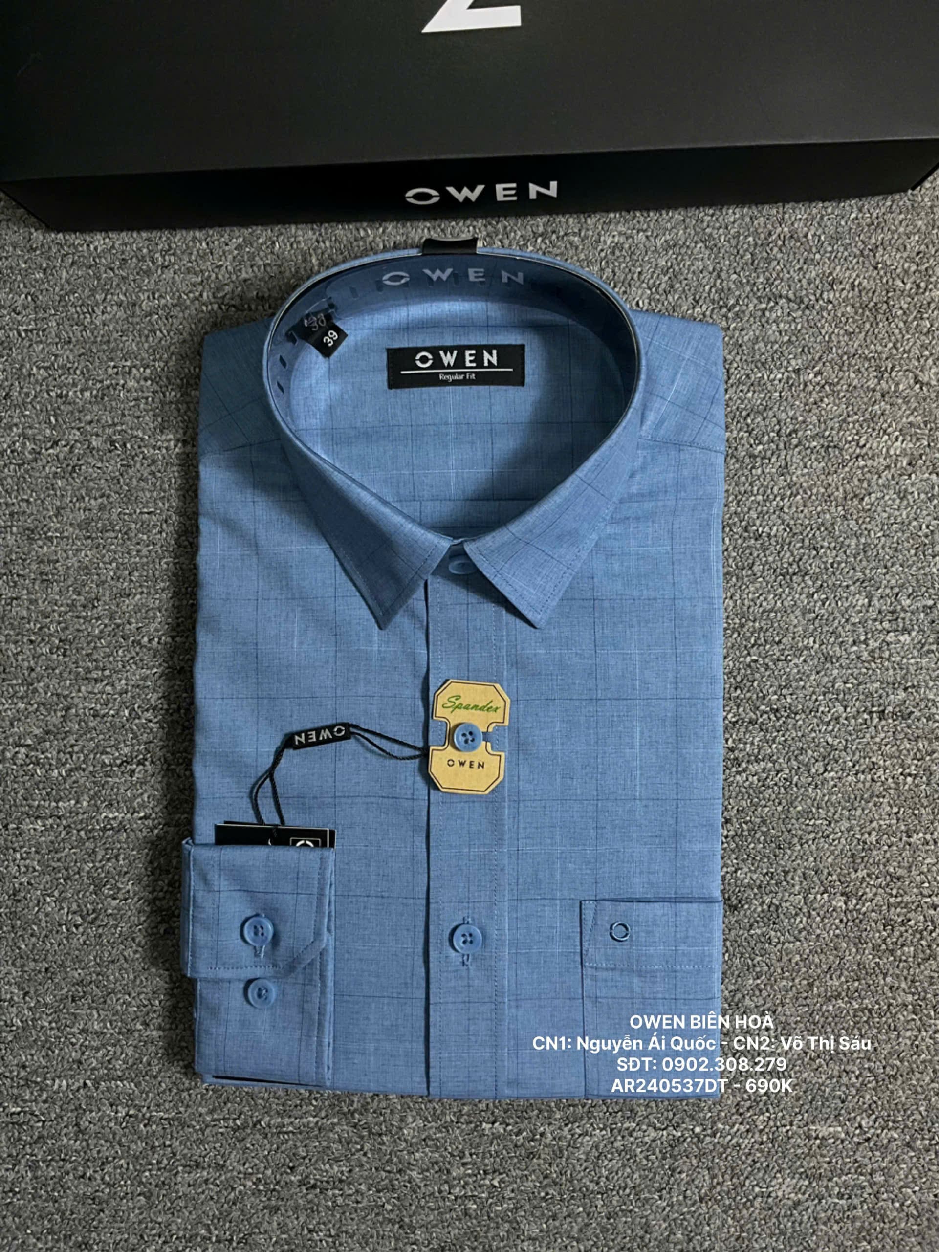 ÁO SƠ MI DÀI TAY AR240537DT