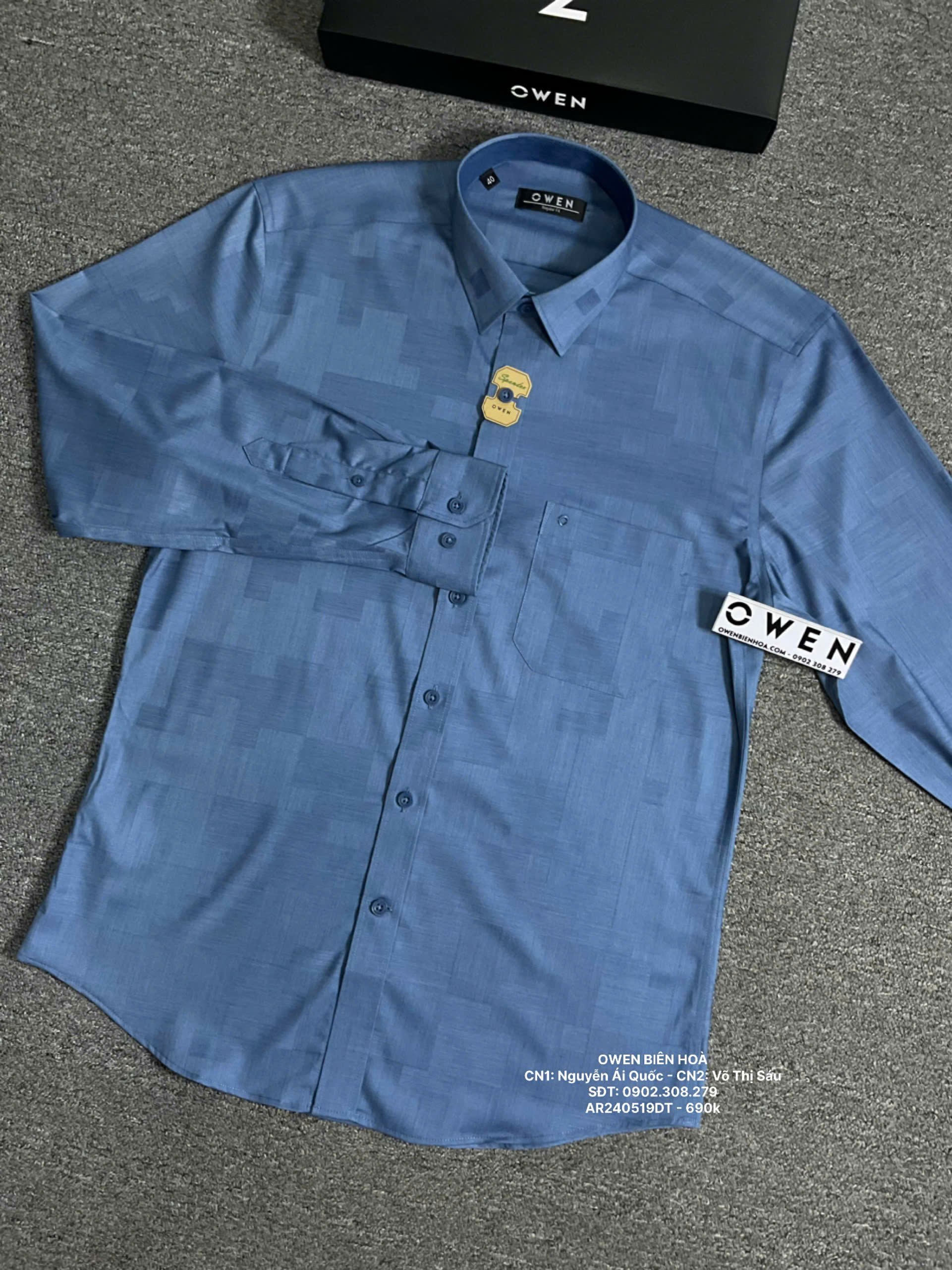 ÁO SƠ MI DÀI TAY AR240519DT