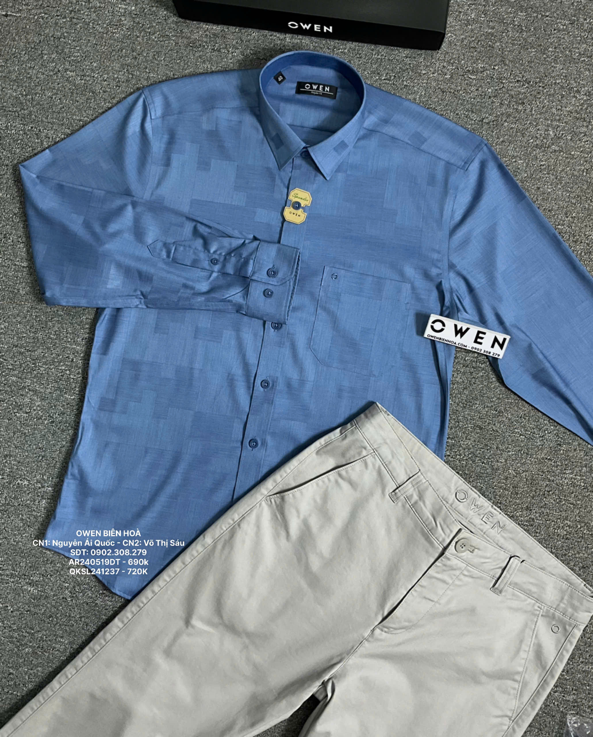 ÁO SƠ MI DÀI TAY AR240519DT