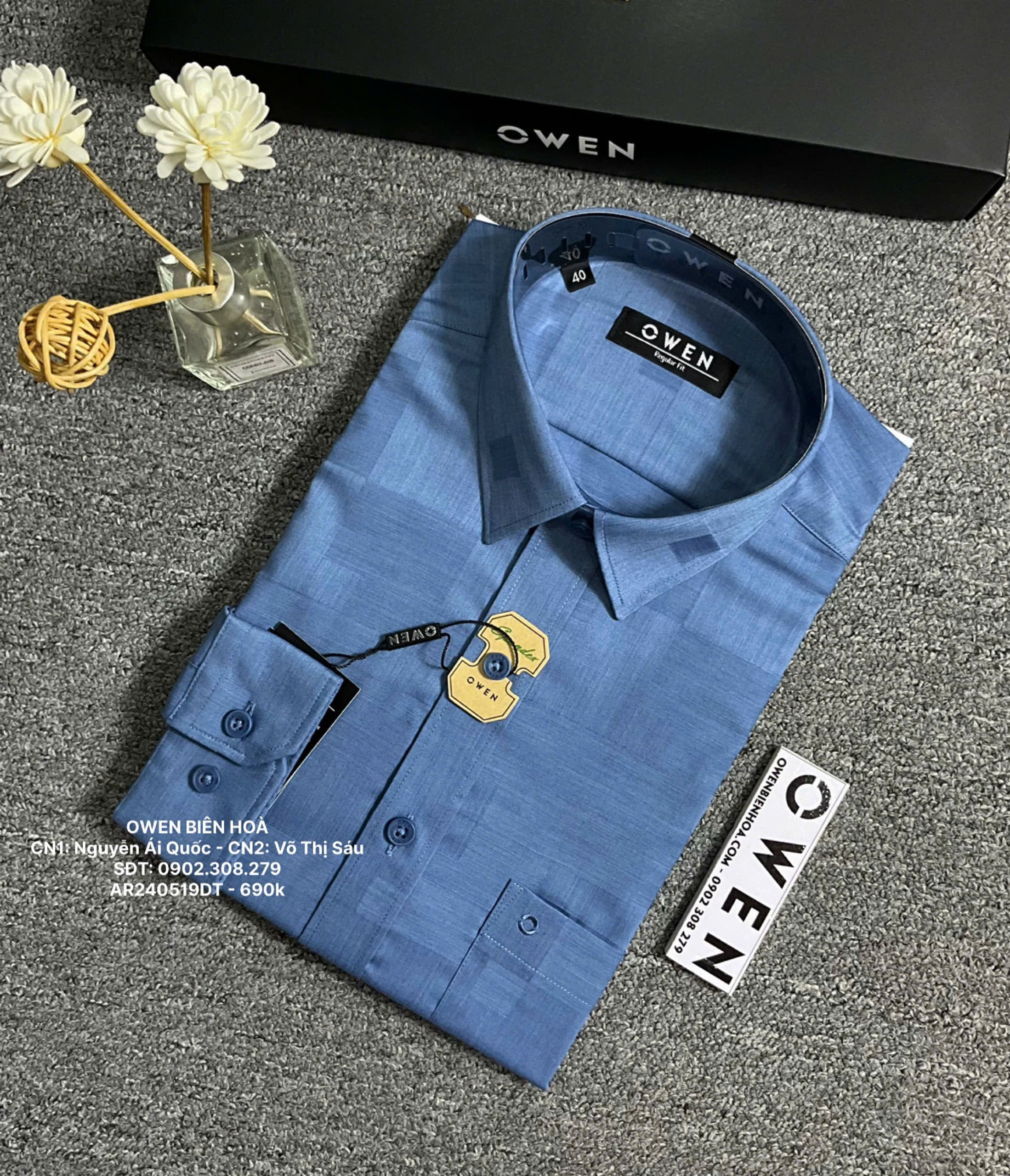 ÁO SƠ MI DÀI TAY AR240519DT