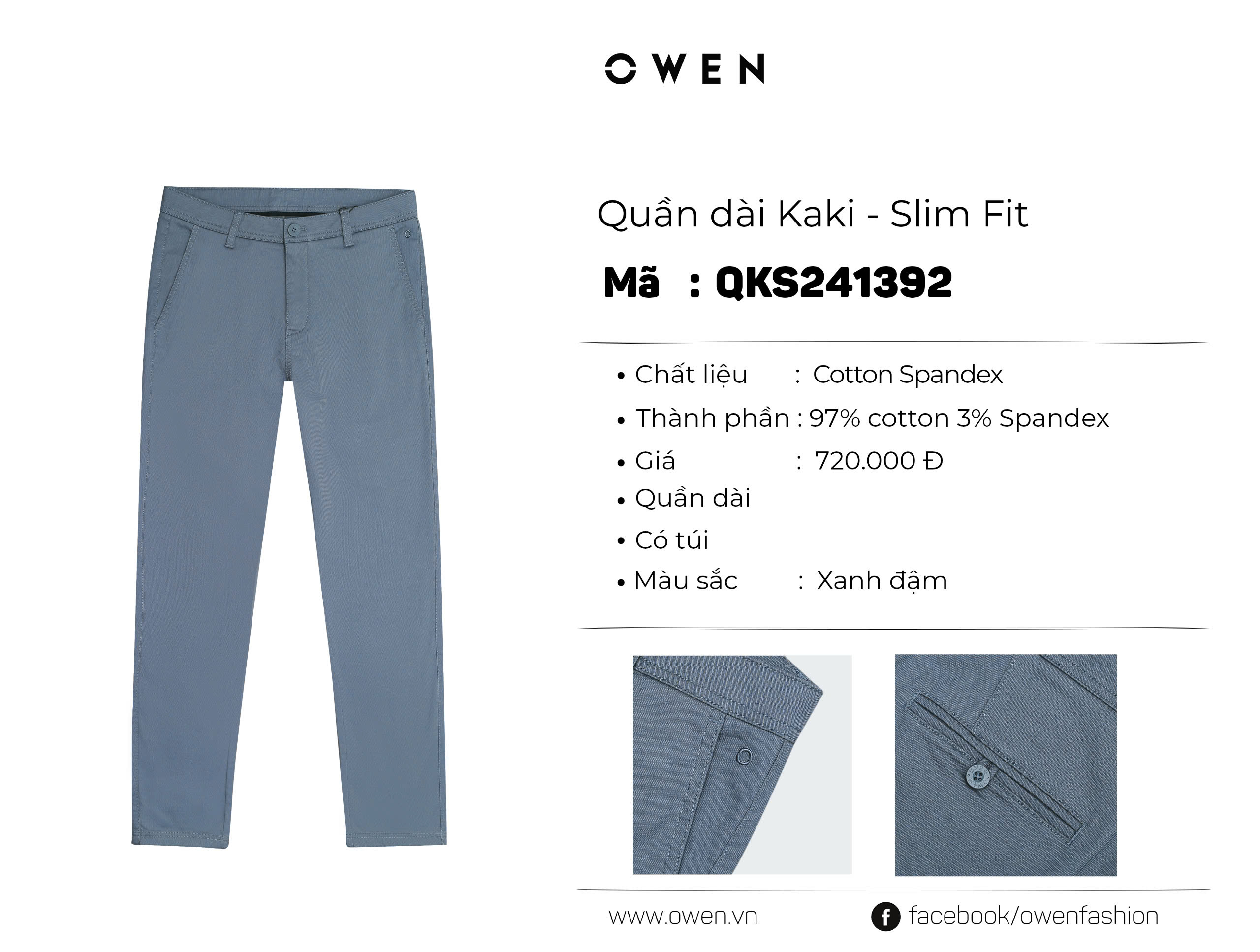 QUẦN KHAKI QKS241392