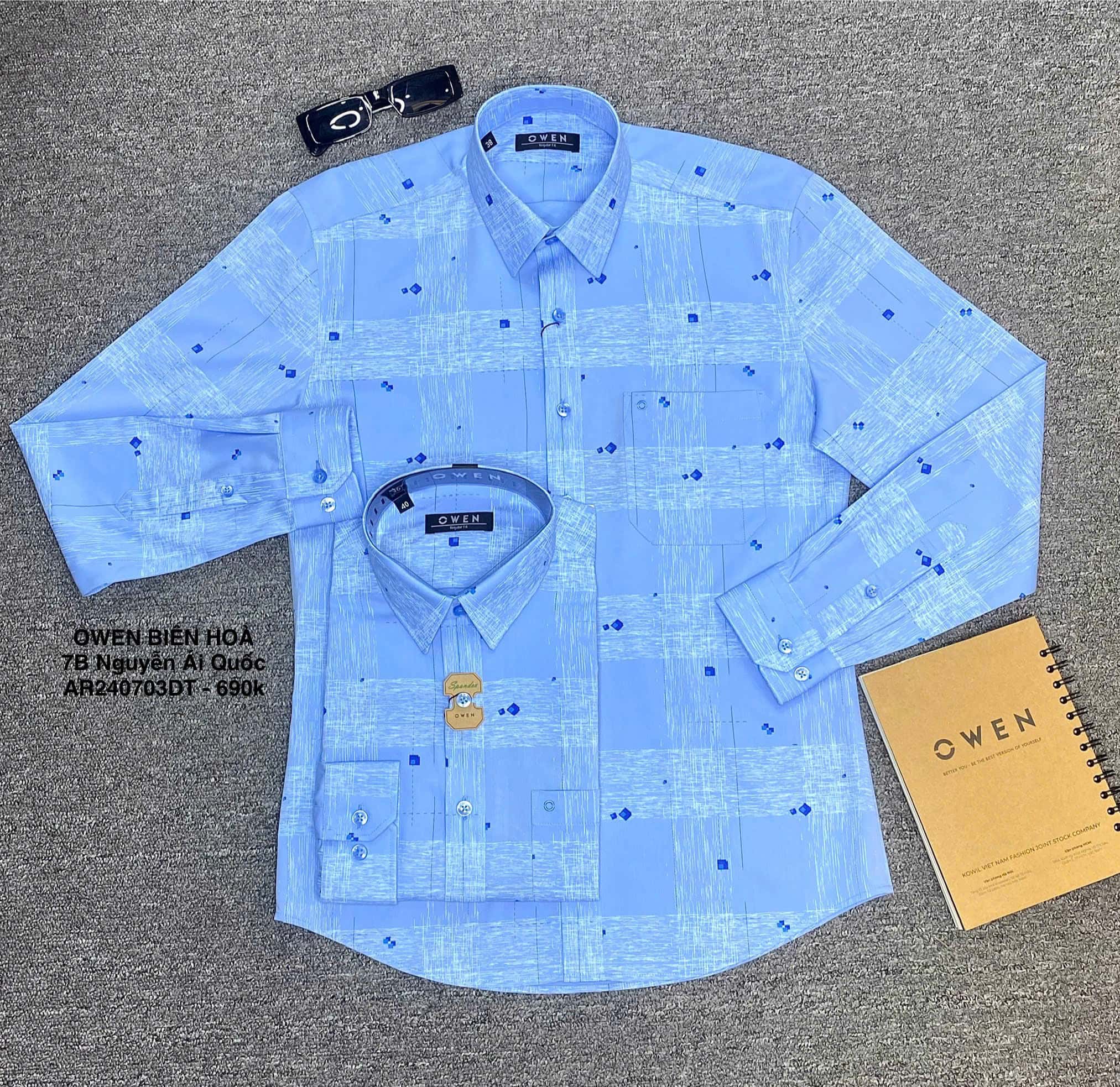 ÁO SƠ MI DÀI TAY AR240703DT