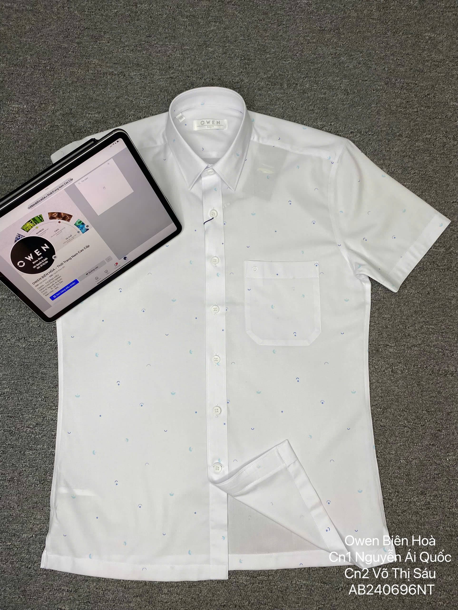 ÁO SƠ MI NGẮN TAY AB240696NT