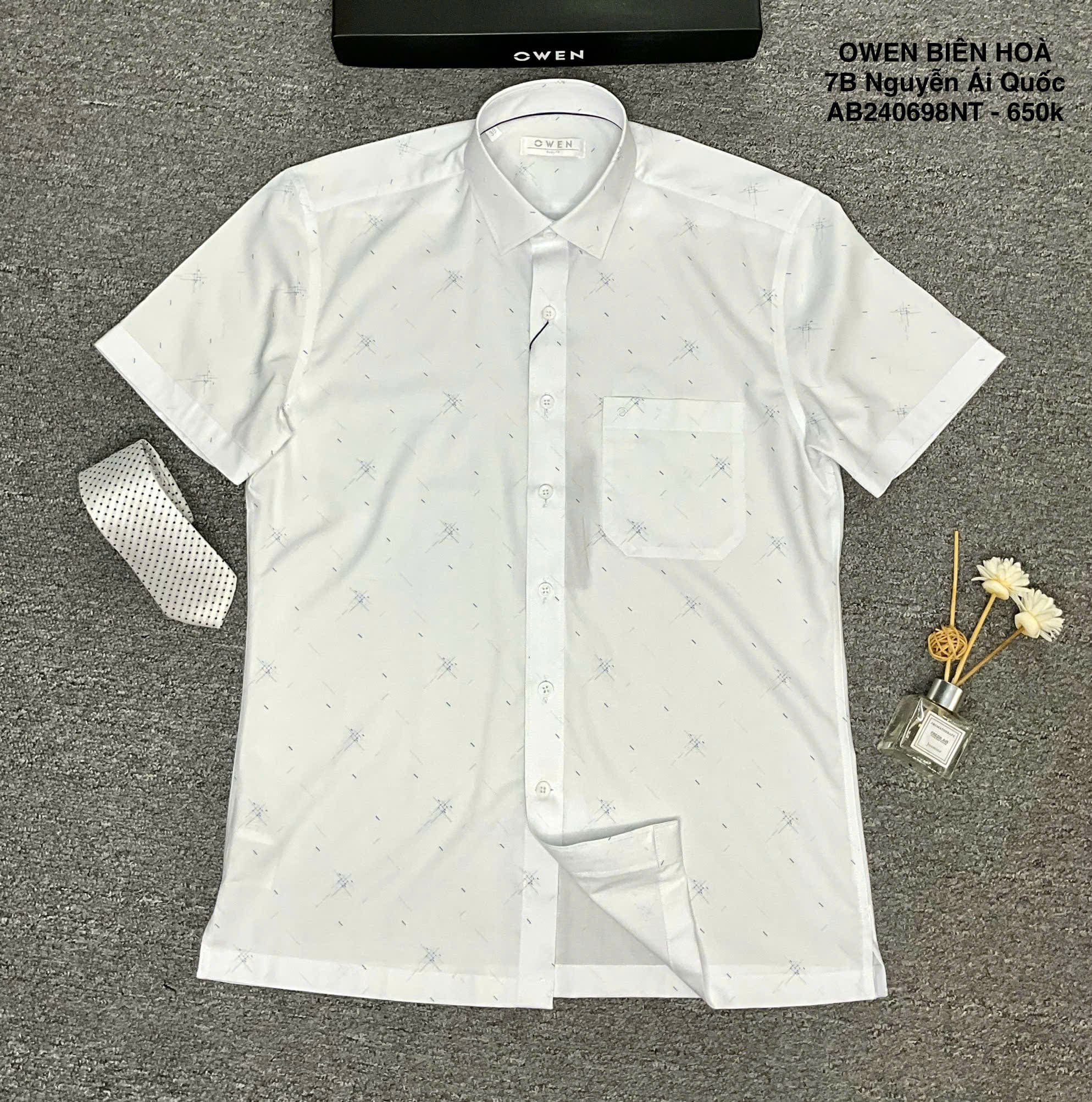 ÁO SƠ MI NGẮN TAY AB240698NT