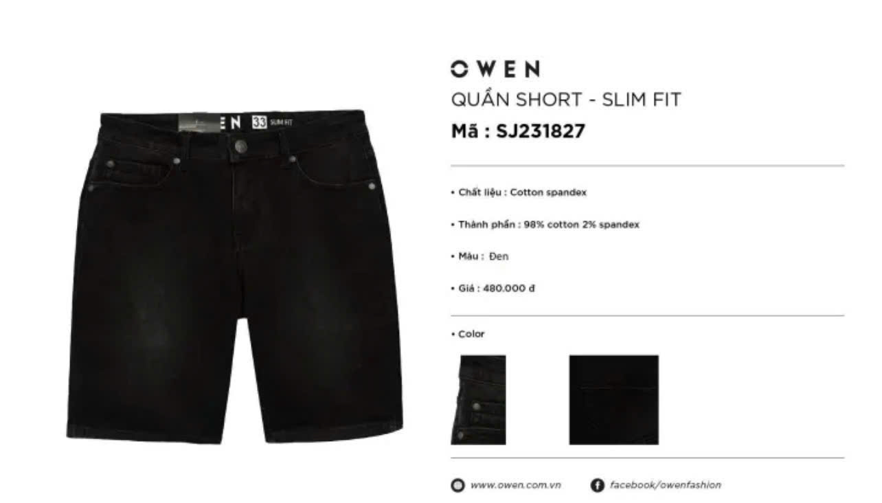 QUẦN SHORT JEAN SJ231827