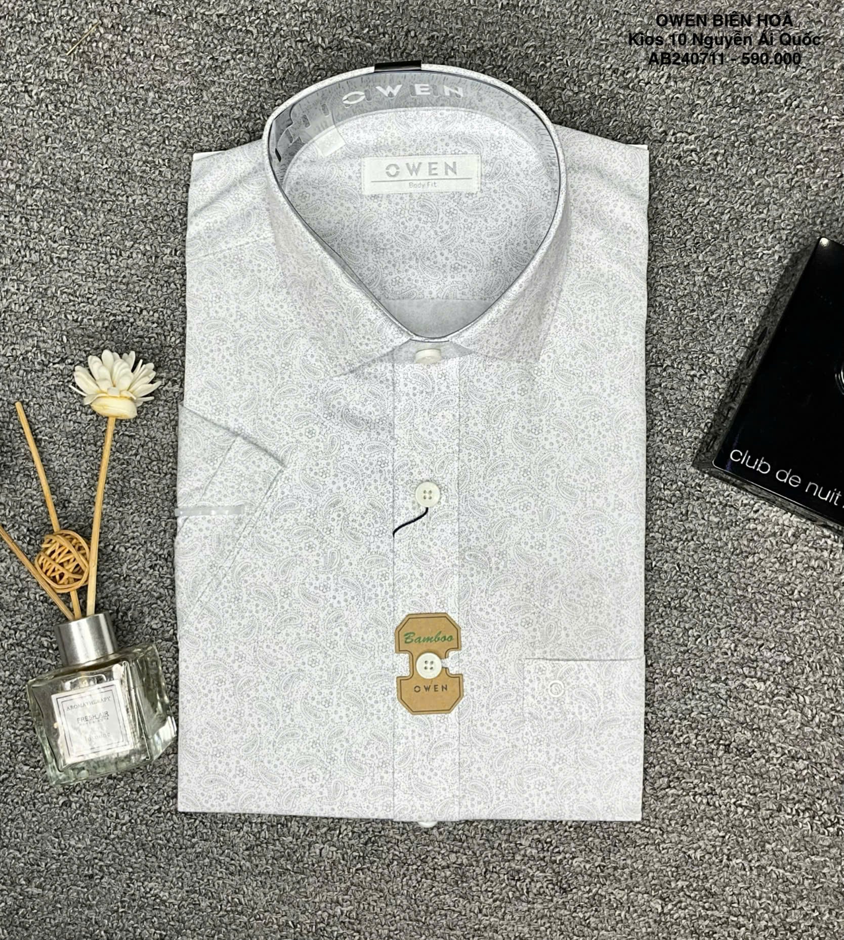ÁO SƠ MI NGẮN TAY AB240711NT