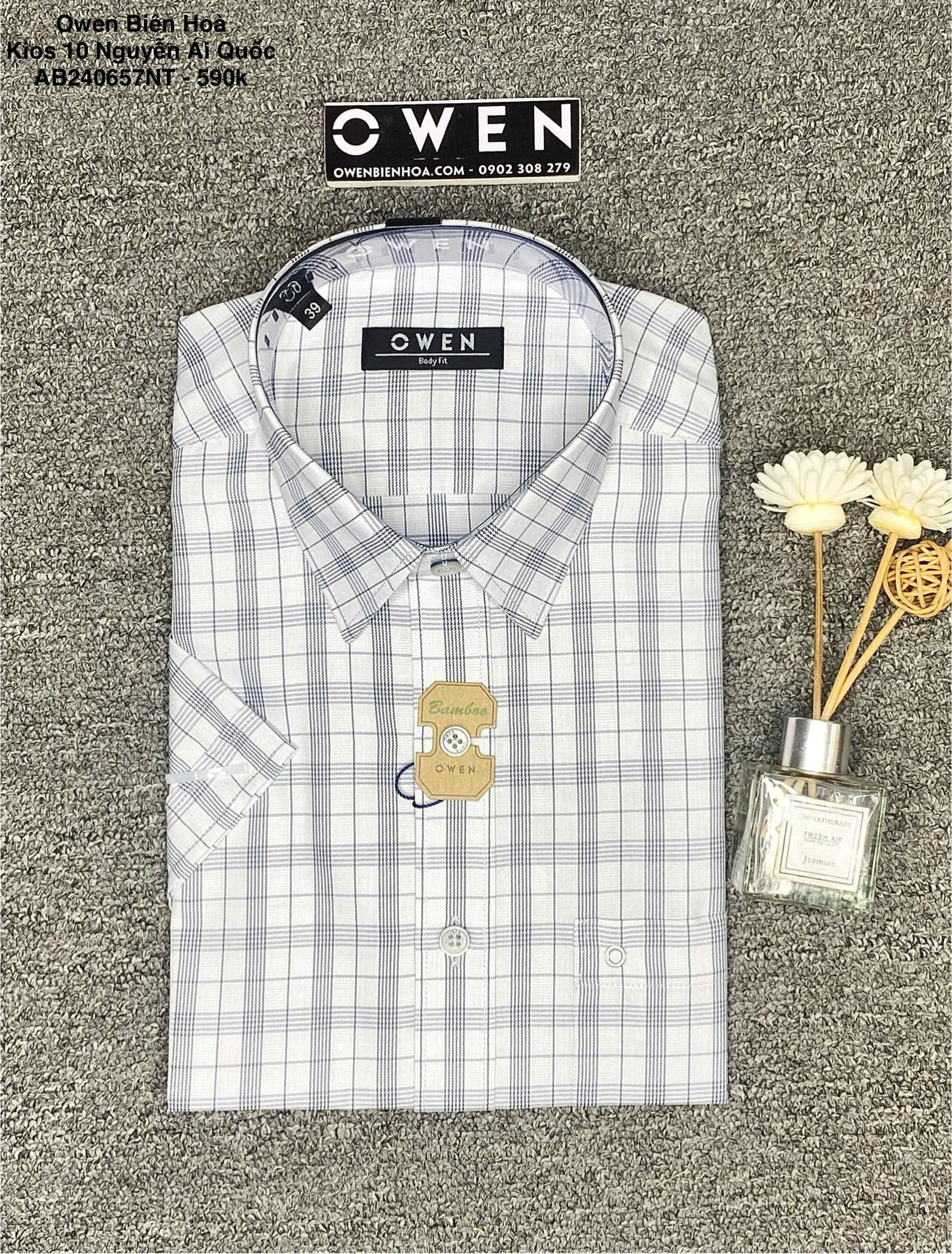 ÁO SƠ MI NGẮN TAY AB240657NT