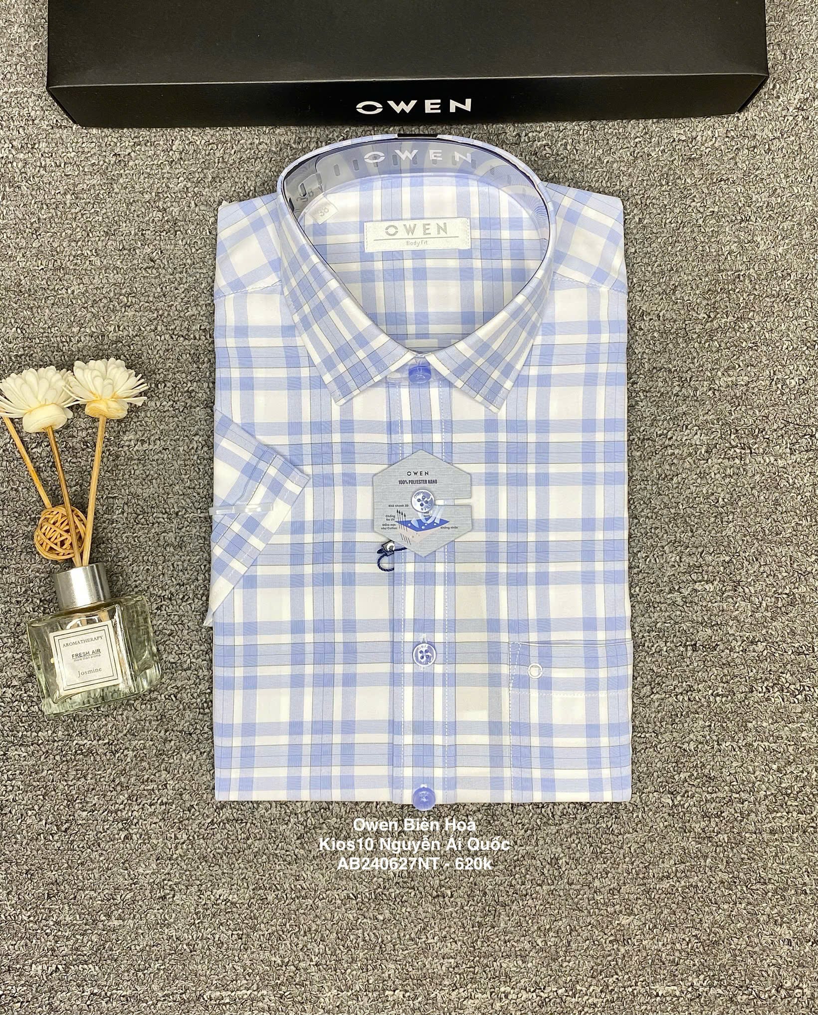 ÁO SƠ MI NGẮN TAY AB240627NT