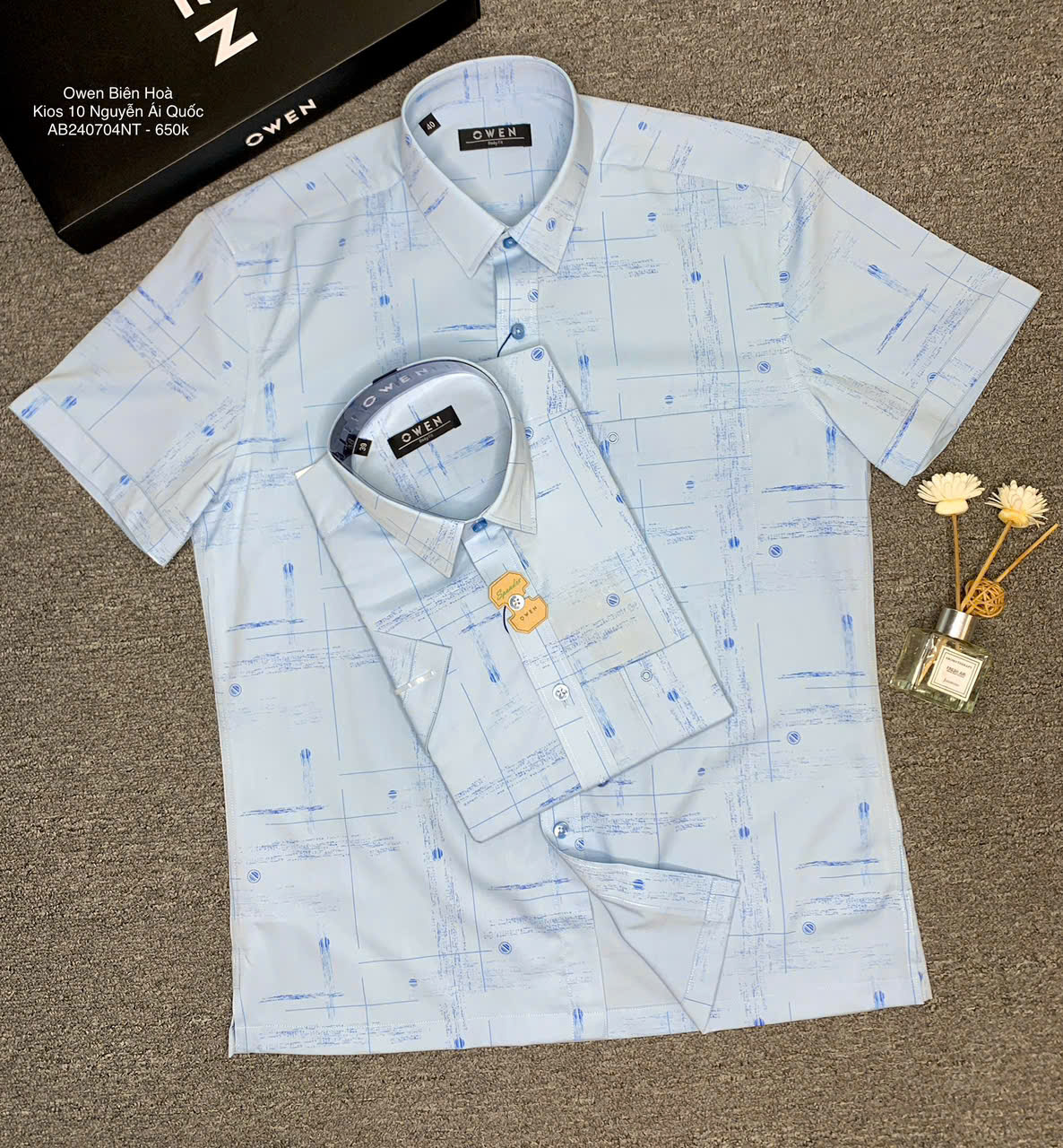 ÁO SƠ MI NGẮN TAY AB240704NT