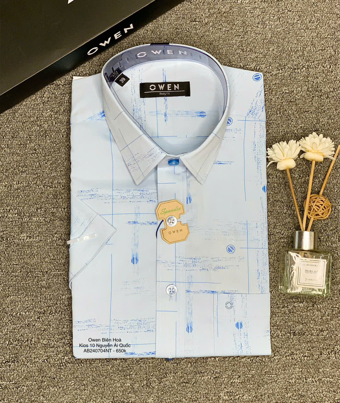 ÁO SƠ MI NGẮN TAY AB240704NT