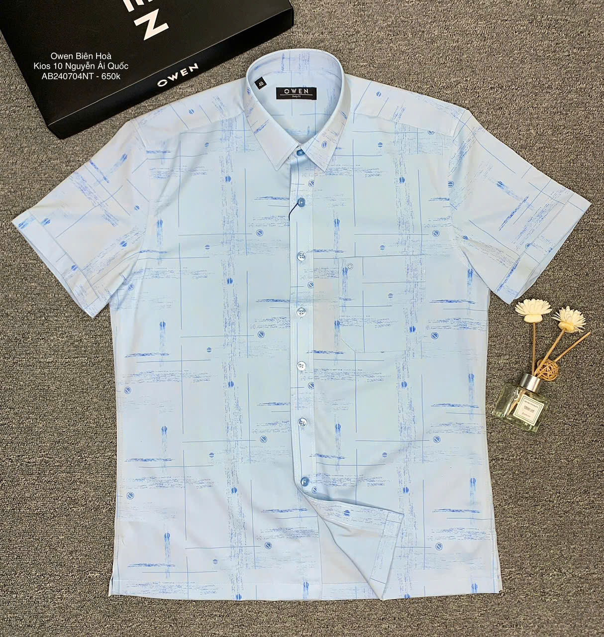 ÁO SƠ MI NGẮN TAY AB240704NT