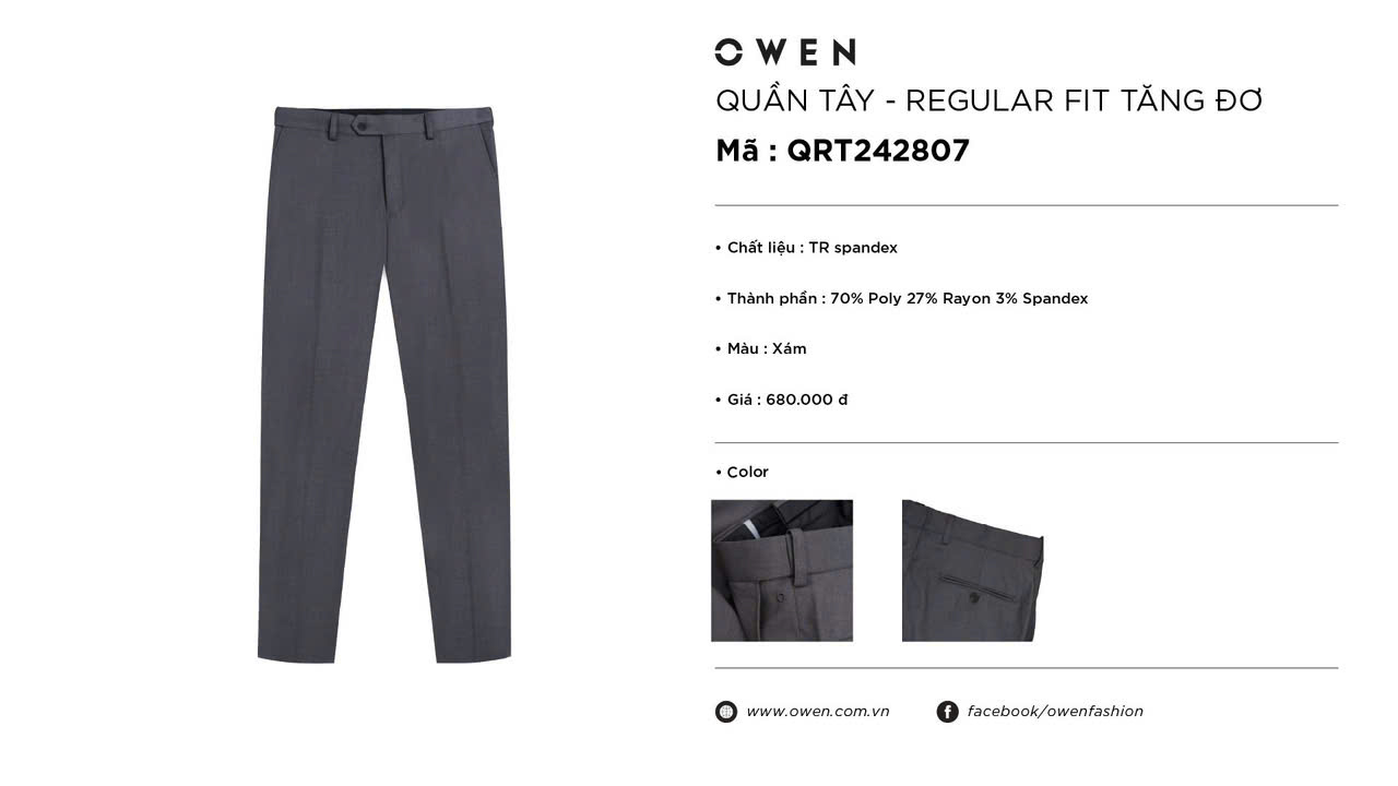 QUẦN TÂY QRT242807