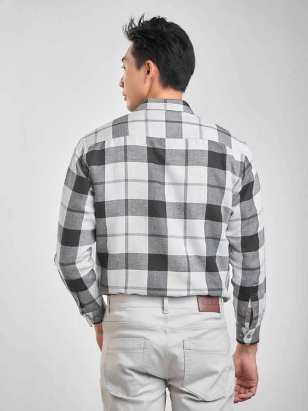 ÁO SƠ MI NỈ DÀI TAY AJ240722DT