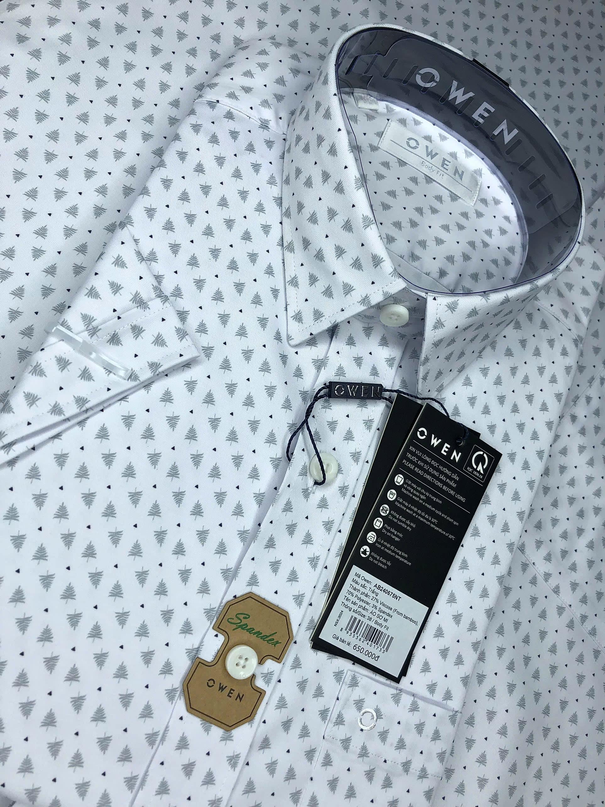 ÁO SƠ MI NGẮN TAY AB240675NT