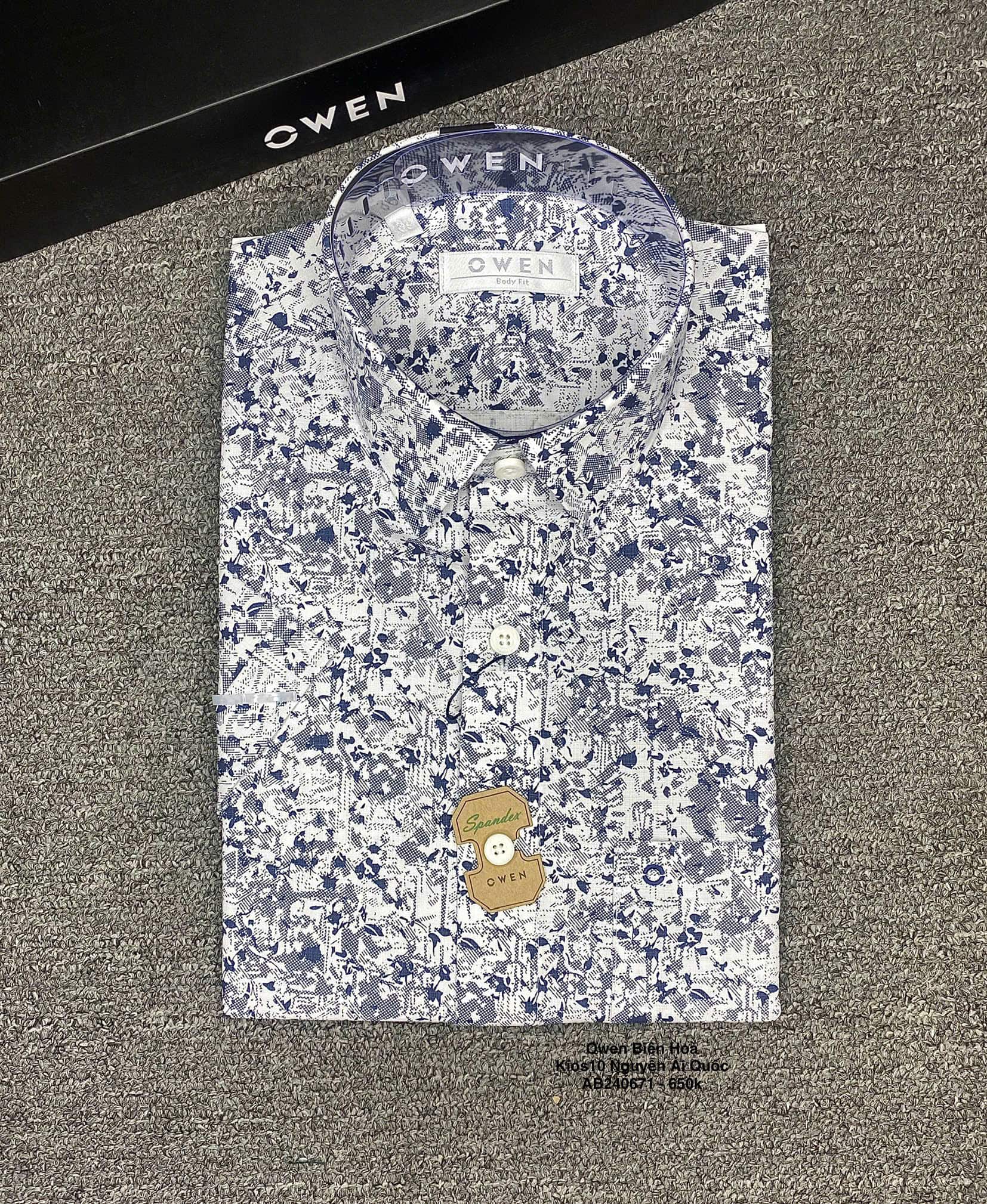 ÁO SƠ MI NGẮN TAY AB240671NT