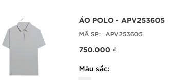 ÁO THUN POLO APV253605