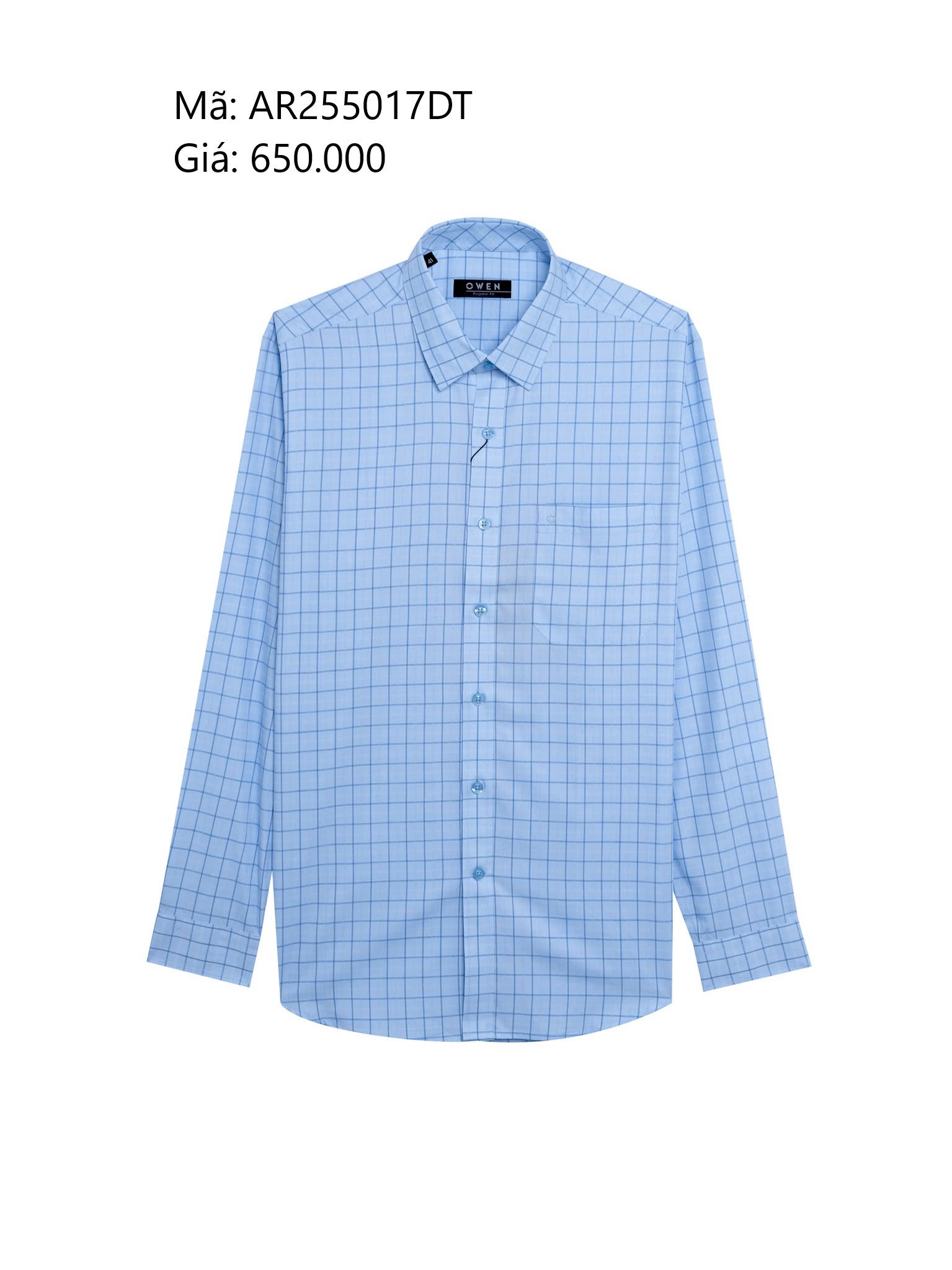 ÁO SƠ MI DÀI TAY AR255017DT