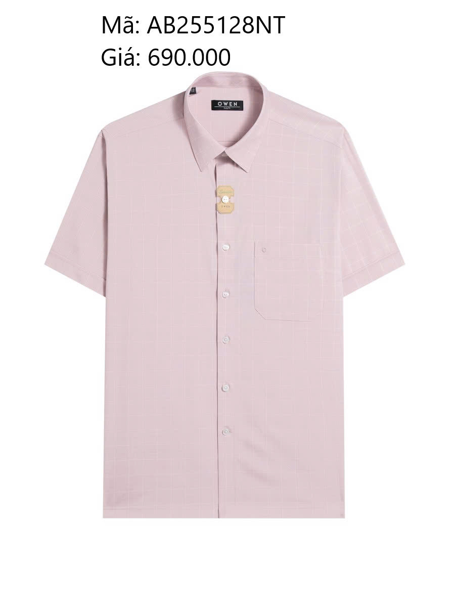 ÁO SƠ MI NGẮN TAY AB255128NT