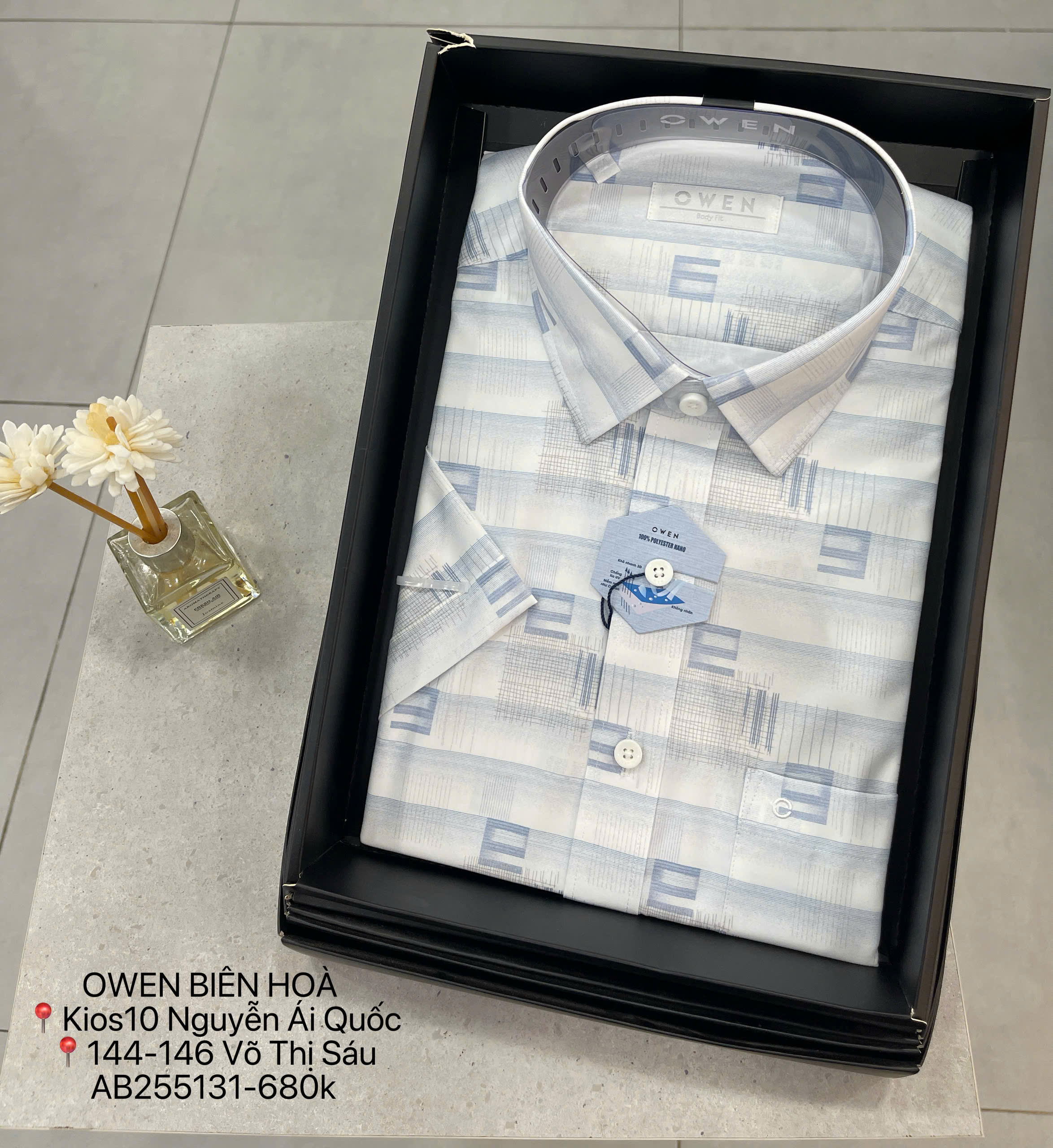 ÁO SƠ MI NGẮN TAY AB255131NT