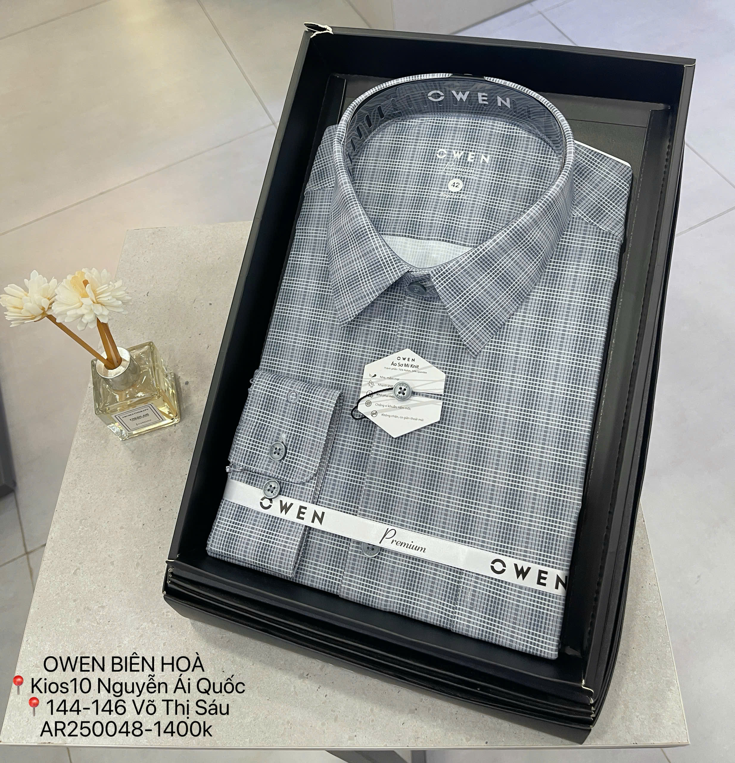 ÁO SƠ MI DÀI TAY AR250048DT