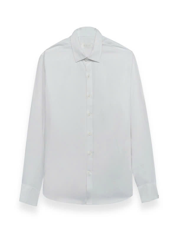 ÁO SƠ MI TRẮNG DÀI TAY HỌA TIẾT AS255094D