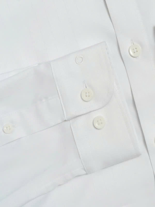 ÁO SƠ MI TRẮNG DÀI TAY HỌA TIẾT AS255094D