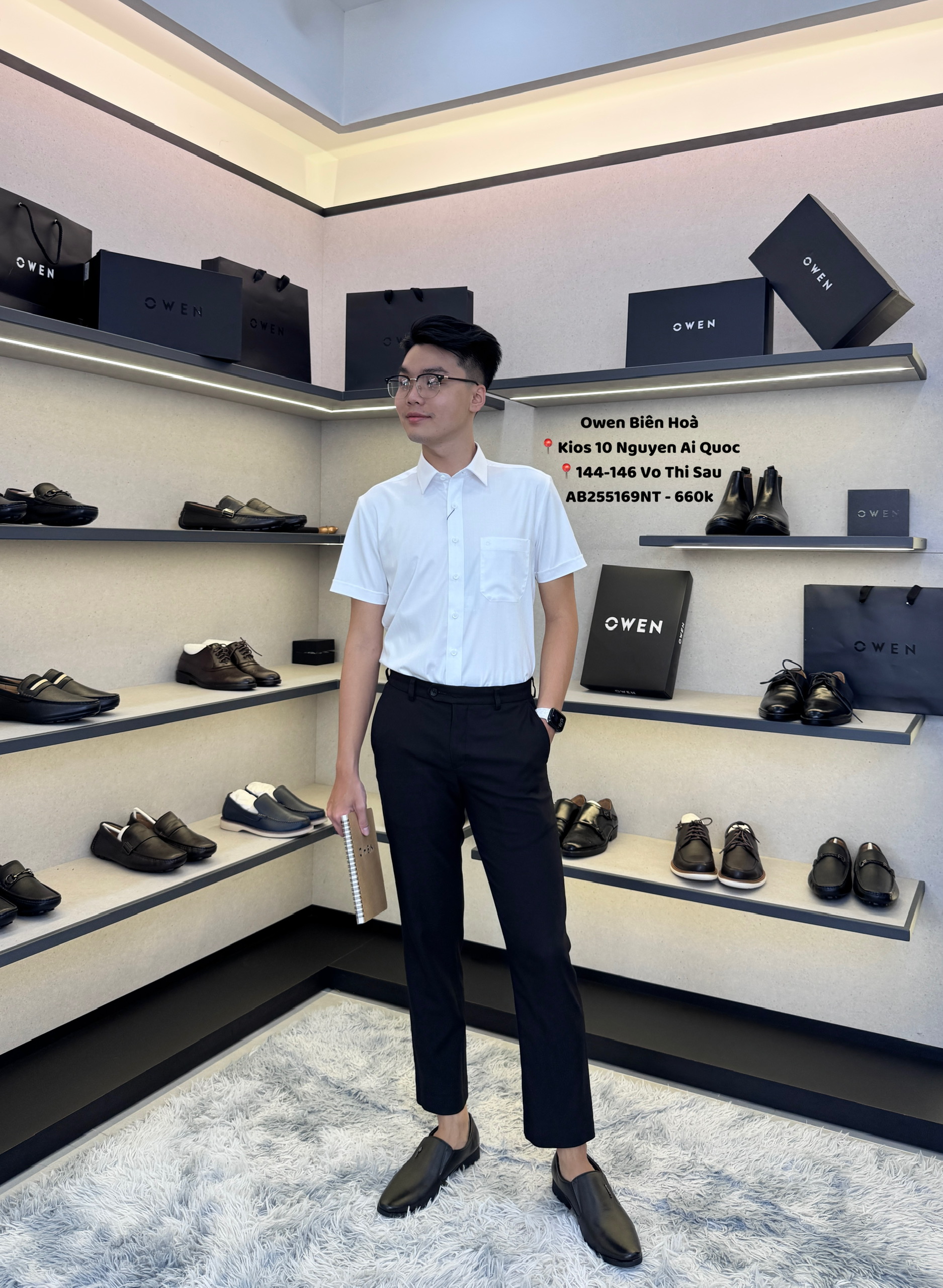 ÁO SƠ MI NGẮN TAY AB255169NT