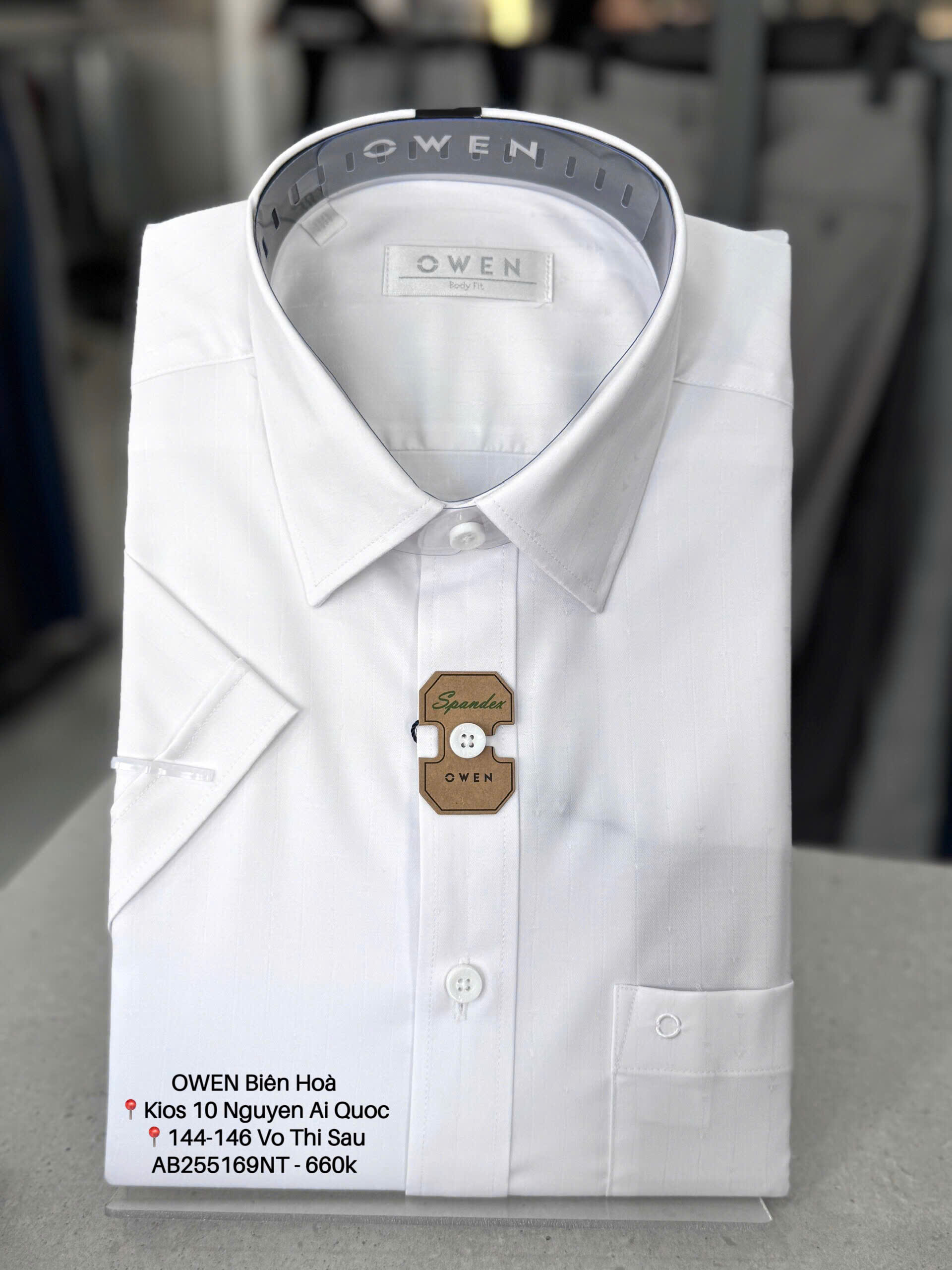 ÁO SƠ MI NGẮN TAY AB255169NT