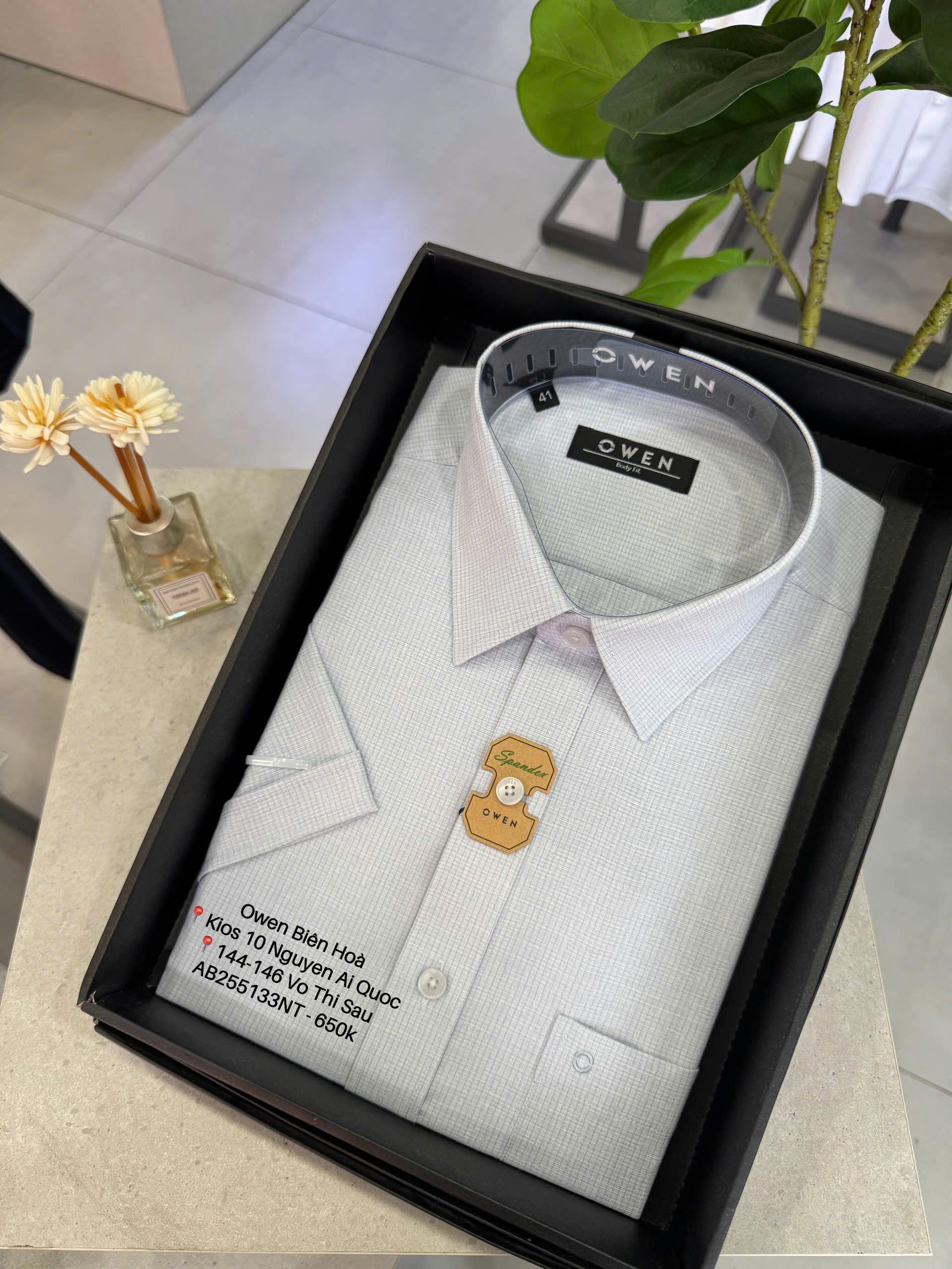 ÁO SƠ MI NGẮN TAY AB255133NT