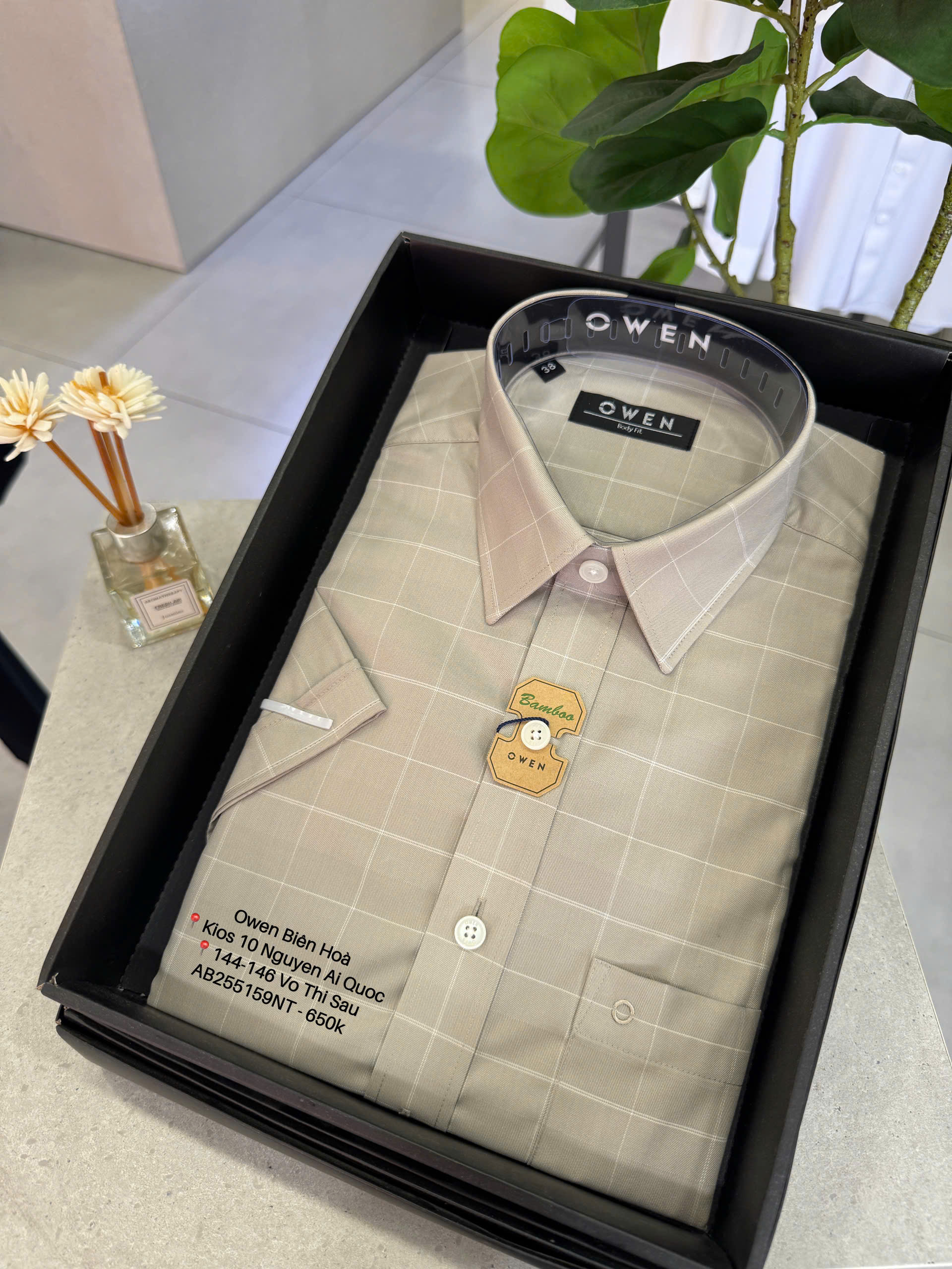 ÁO SƠ MI NGẮN TAY AB255159NT