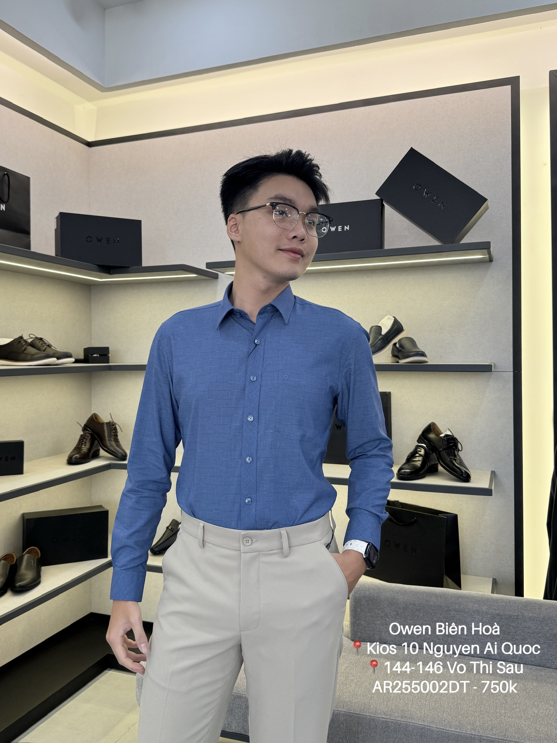 ÁO SƠ MI DÀI TAY AR255002DT