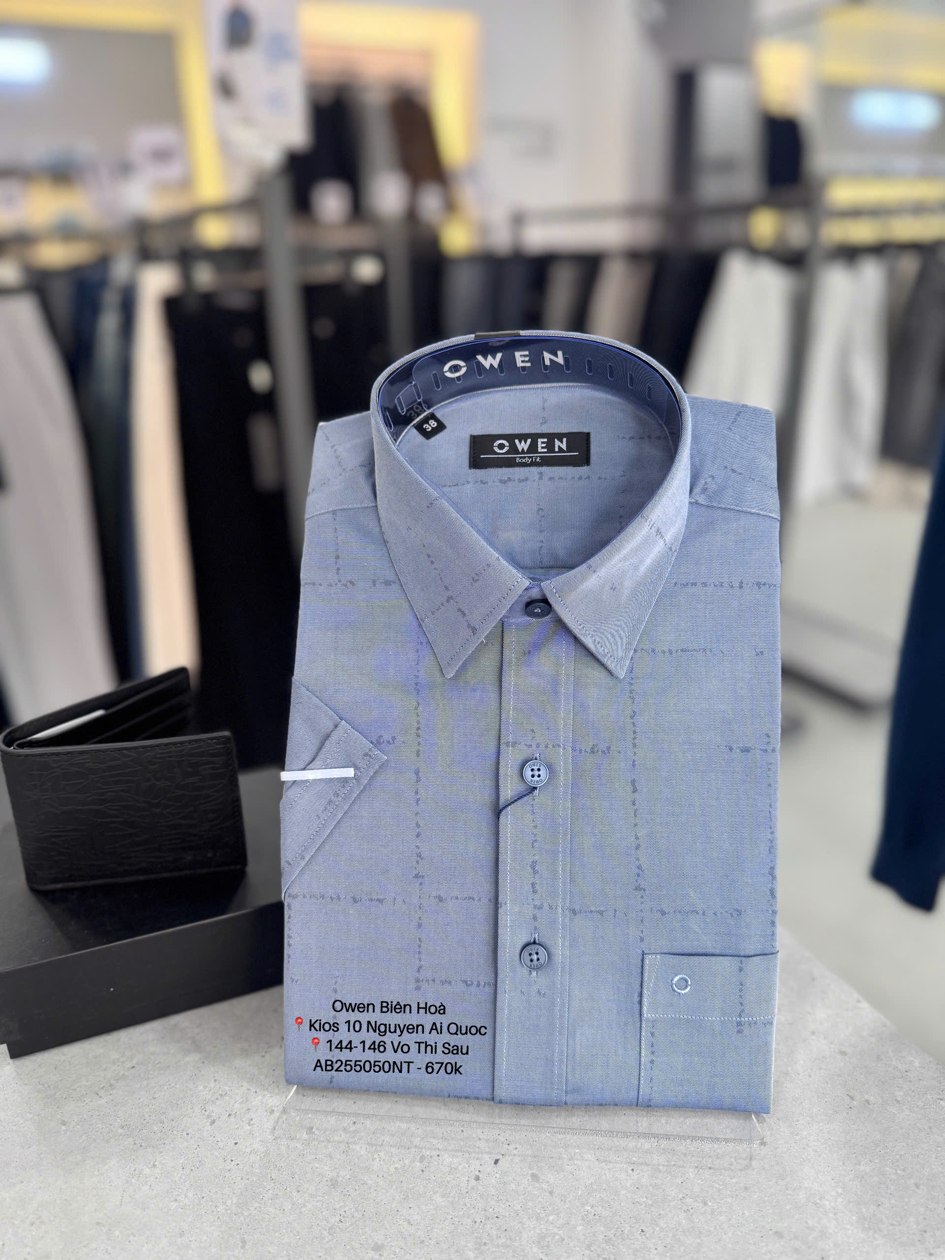 ÁO SƠ MI NGẮN TAY AB255050NT