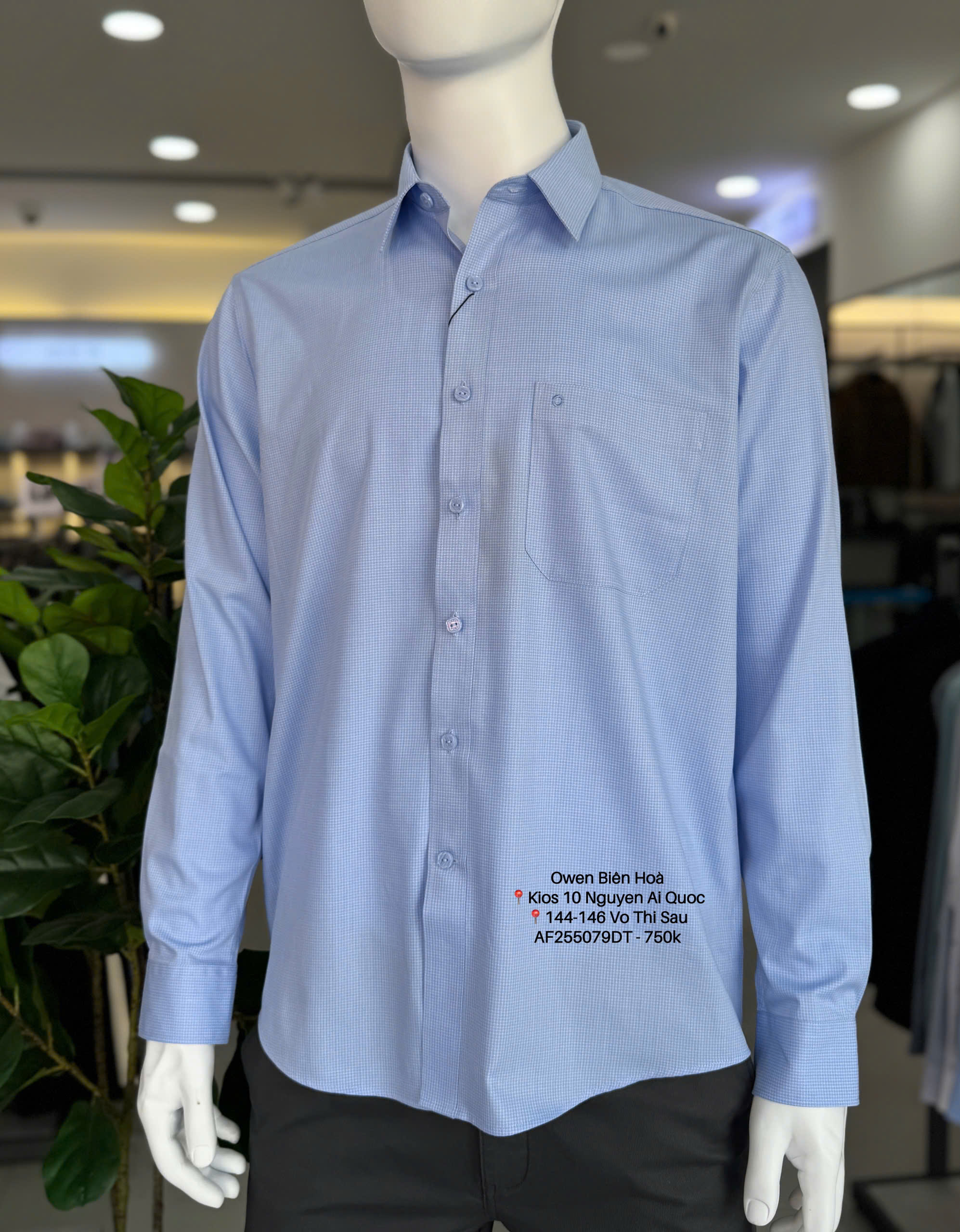 ÁO SƠ MI DÀI TAY AF255079DT